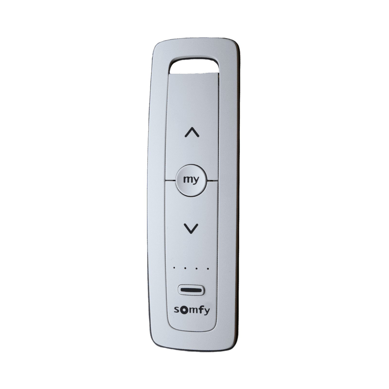 Control remoto 5 canales para motores de persiana Somfy con señal inalámbrica, instrucciones: sube, baja y detener, con posición favorita programada. SITUO5RTSPURE - SOMFY