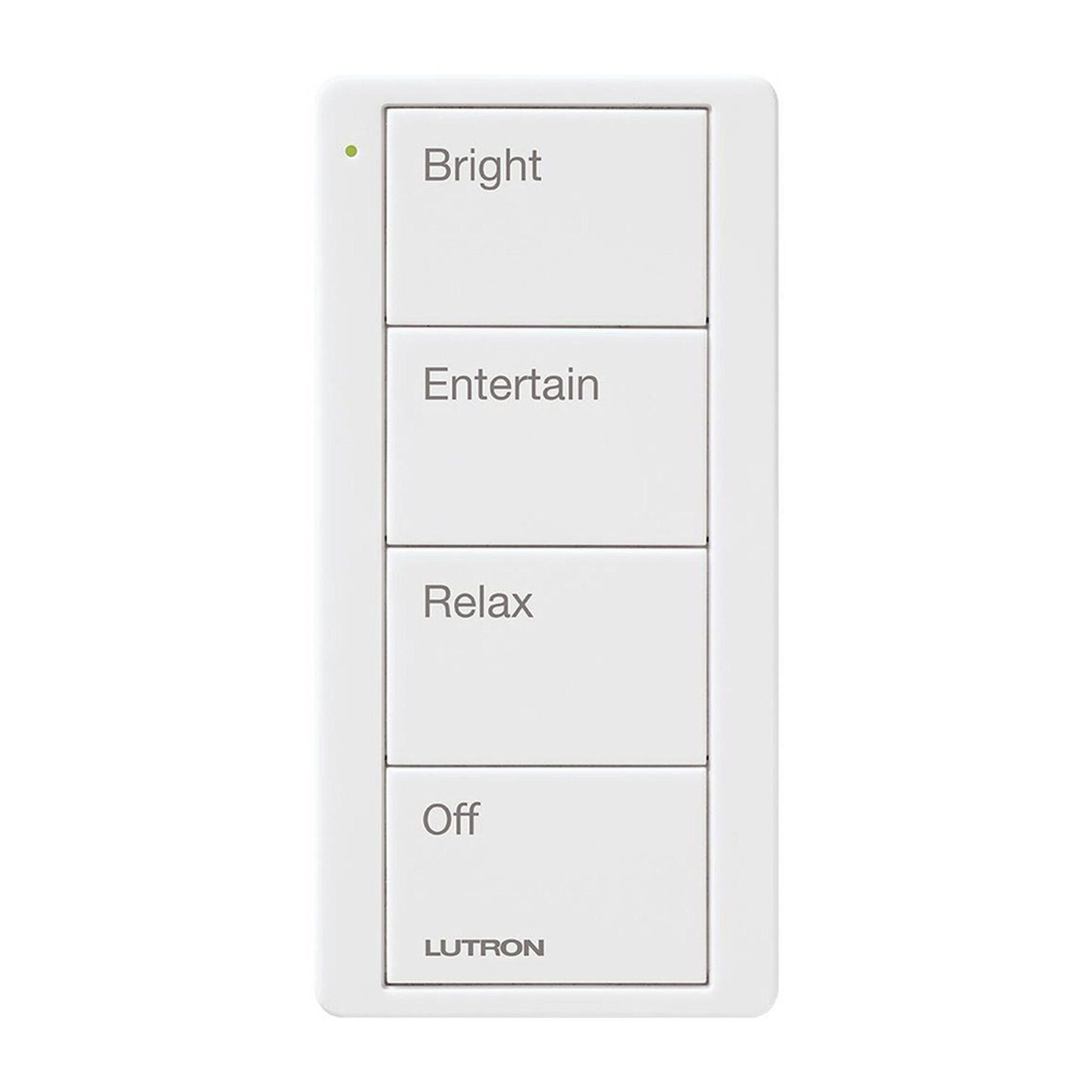 Control remoto inalambrico PICO, con escenas predefinidas para espacio en sala.. PJ24BGWHP03 - LUTRON ELECTRONICS