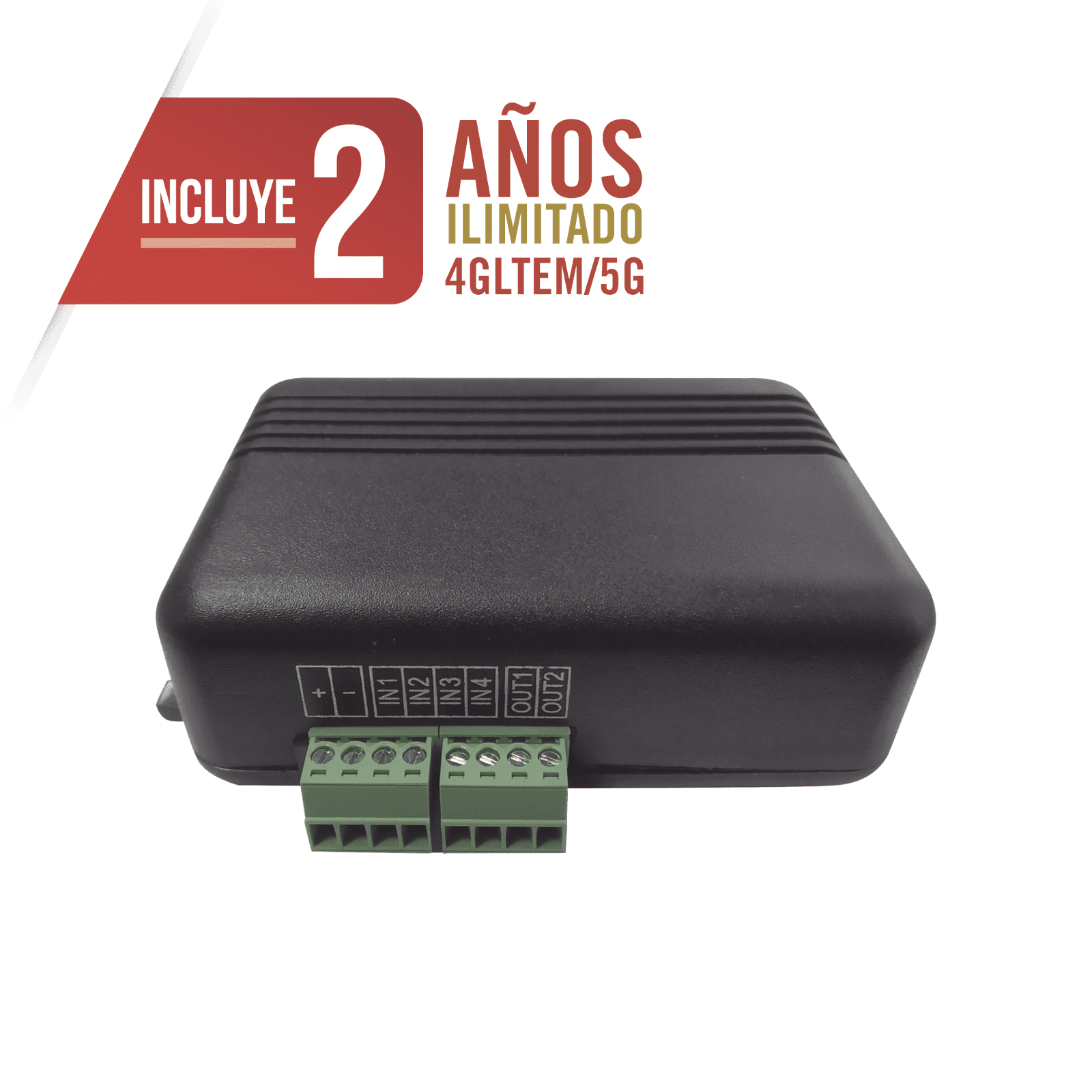 Controlador 4GLTEM / 4 ENTRADAS Y 2 SALIDAS / 2 AÑOS ILIMITADOS INCLUIDOS / Activacion Remota /Notificacion PUSH e EMAIL / APP SIN COSTO / Soporte para Reporte a Central de Alarma MQ03-LTE-M - M2M SERVICES