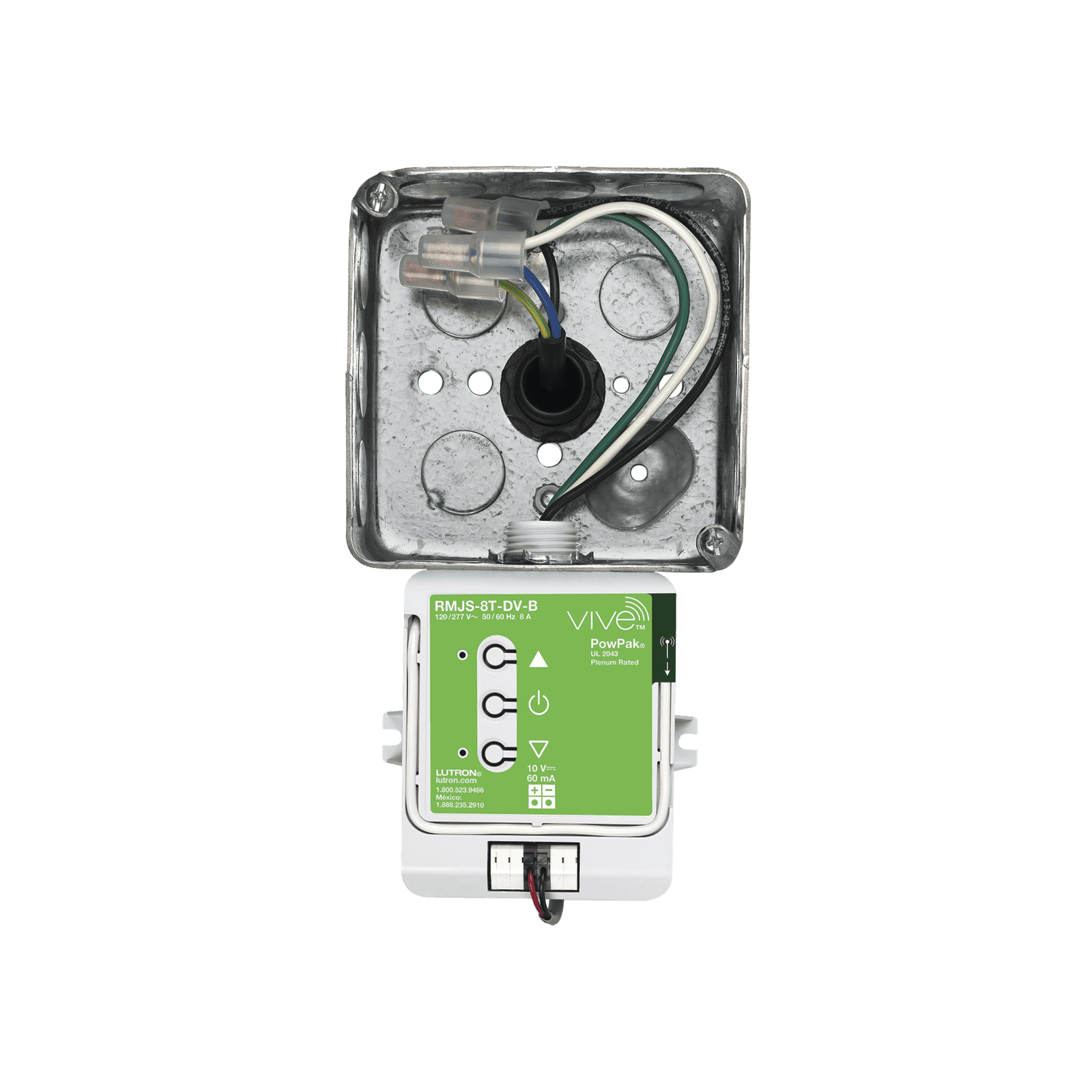 Controlador 8A para accesorios controlados de 0-10V RMJS8TDVB - LUTRON ELECTRONICS