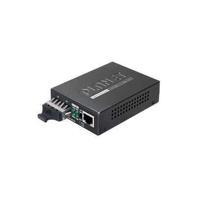 Convertidor de Medios 1000 Mbps UTP/Fibra Óptica Mono-Modo Hasta 20 Km, Conector SC GT-802S - PLANET