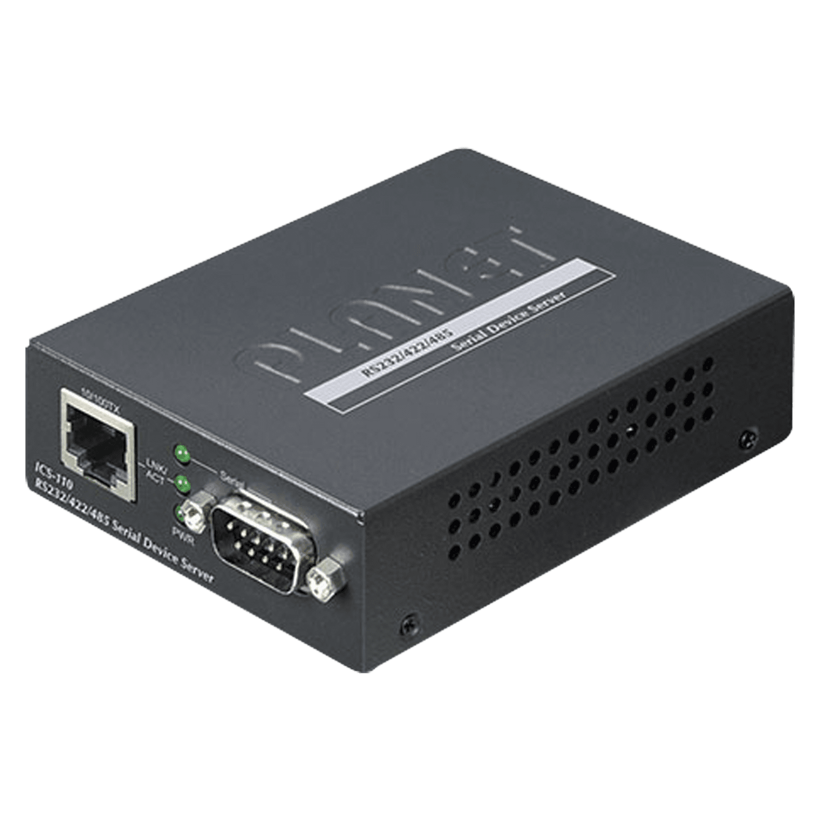 Convertidor de Medios de RS-232/ RS-422/ RS-485 a Fast Ethernet, Administración Web, SNMP y Telnet ICS-110 - PLANET