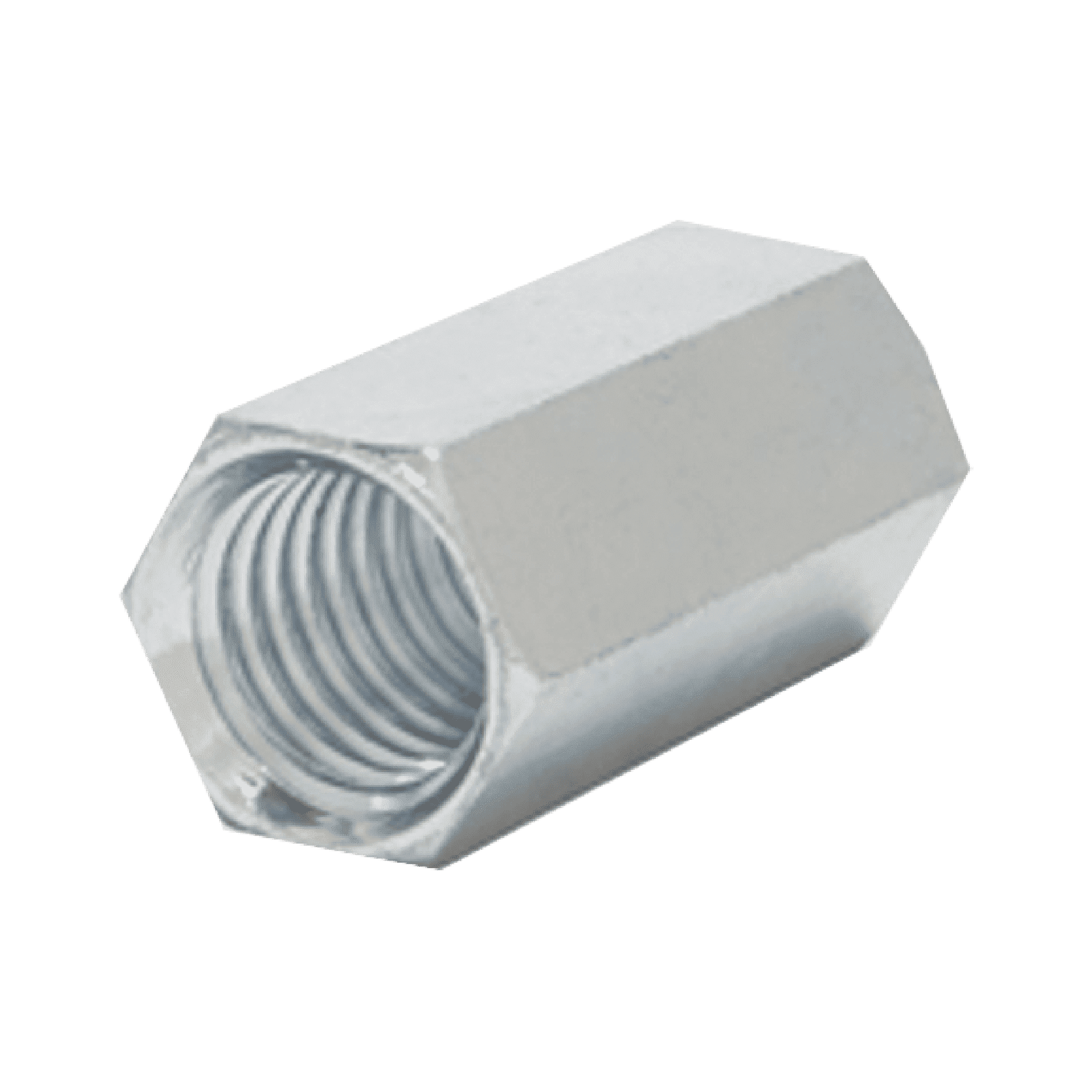 Cople hexagonal roscado cuerda maquina galvanizado de 6.5 mm (1/4″) ANC-CH1478 - ANCLO