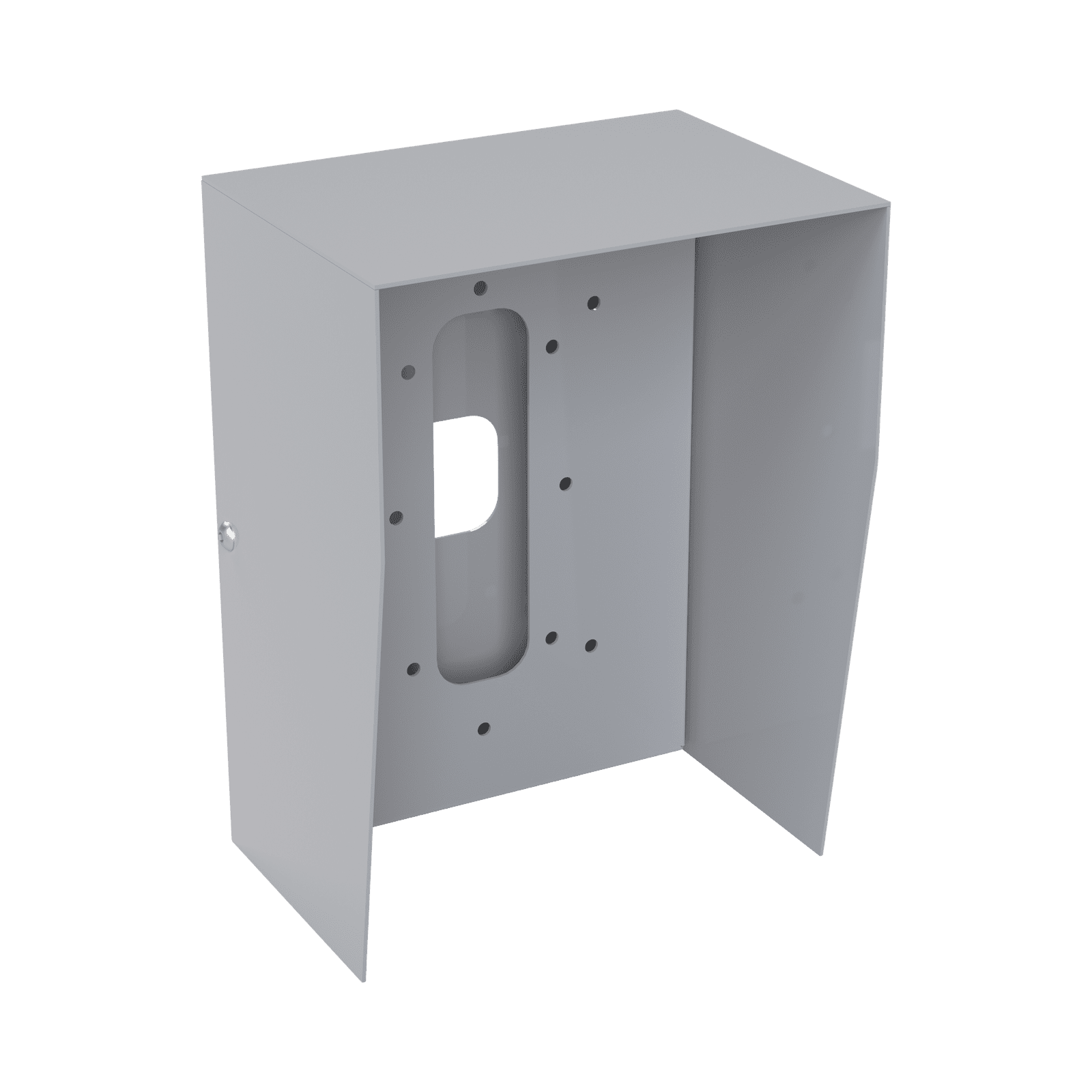 Cubierta Industrial para montaje de Porteros IP Fanvil y Grandstream, pintura electrostática color gris. BASEINT - EPCOM INDUSTRIAL