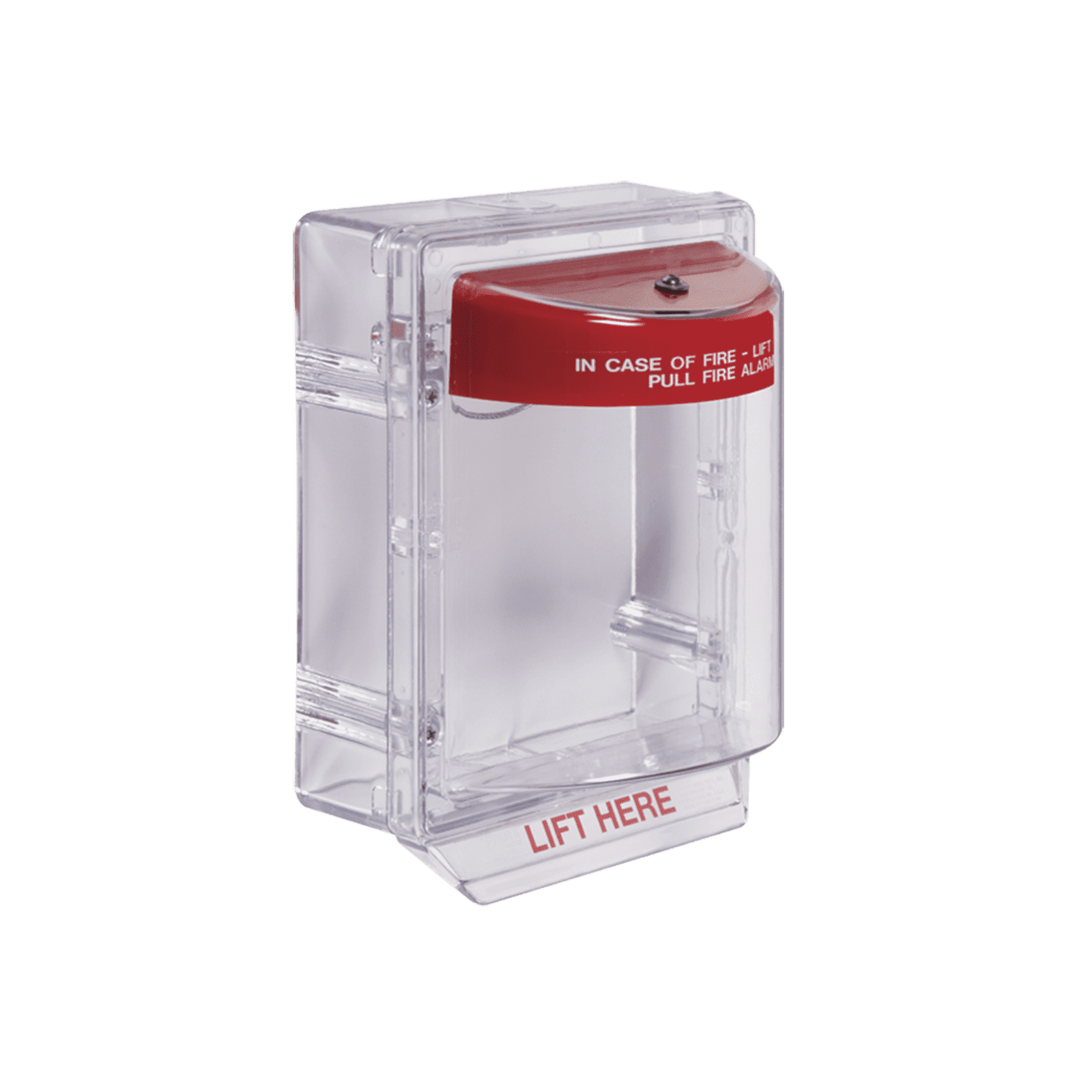 Cubierta Protectora Serie Stopper II® De Policarbonato, Con Bocina, Espaciador Transparente, Montaje en Superficie, Etiqueta en Inglés STI-1130 - STI