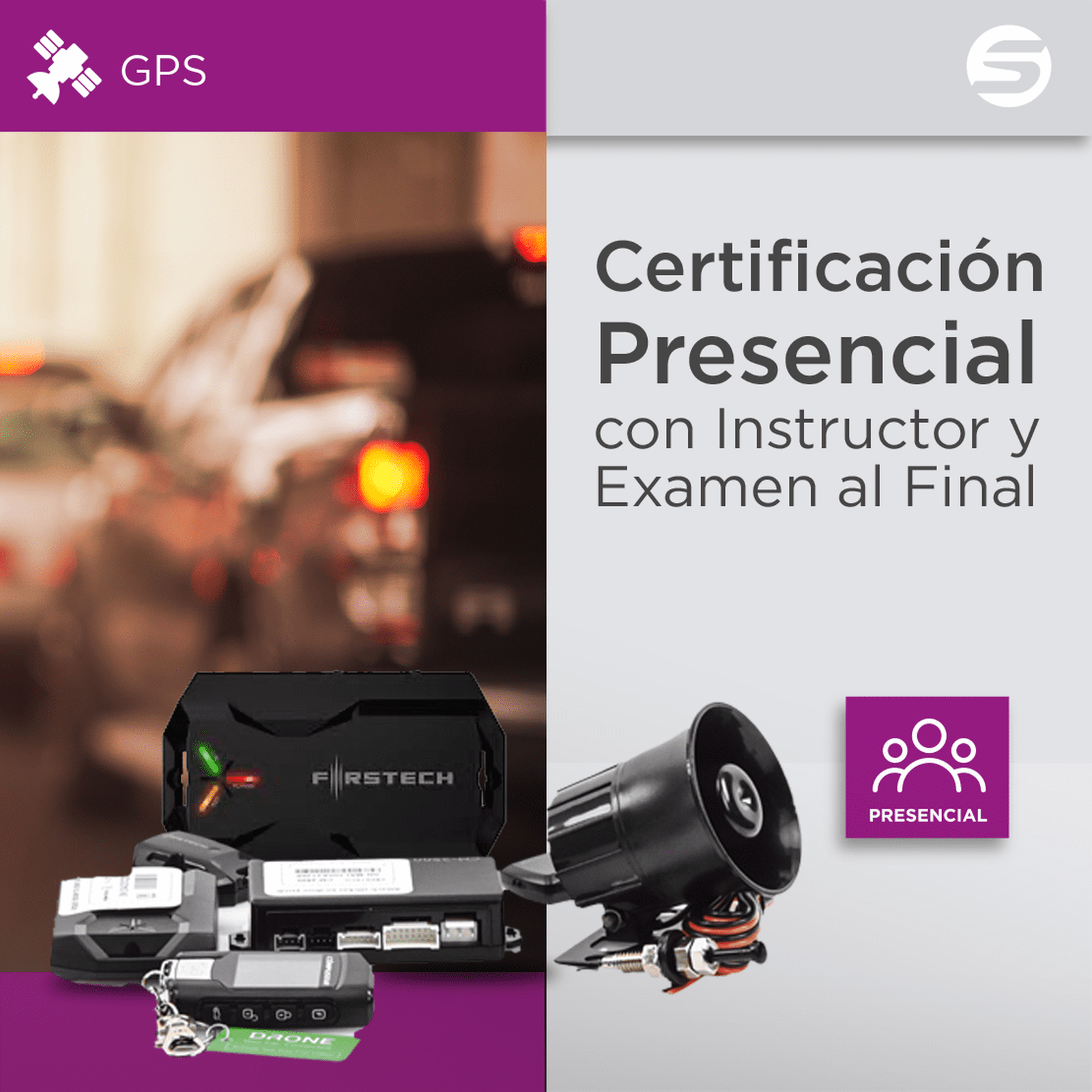 Curso presencial básico para conceptos y programación de Alarmas Vehiculares Compustar COMPUSTAR-BASIC - COMPUSTAR