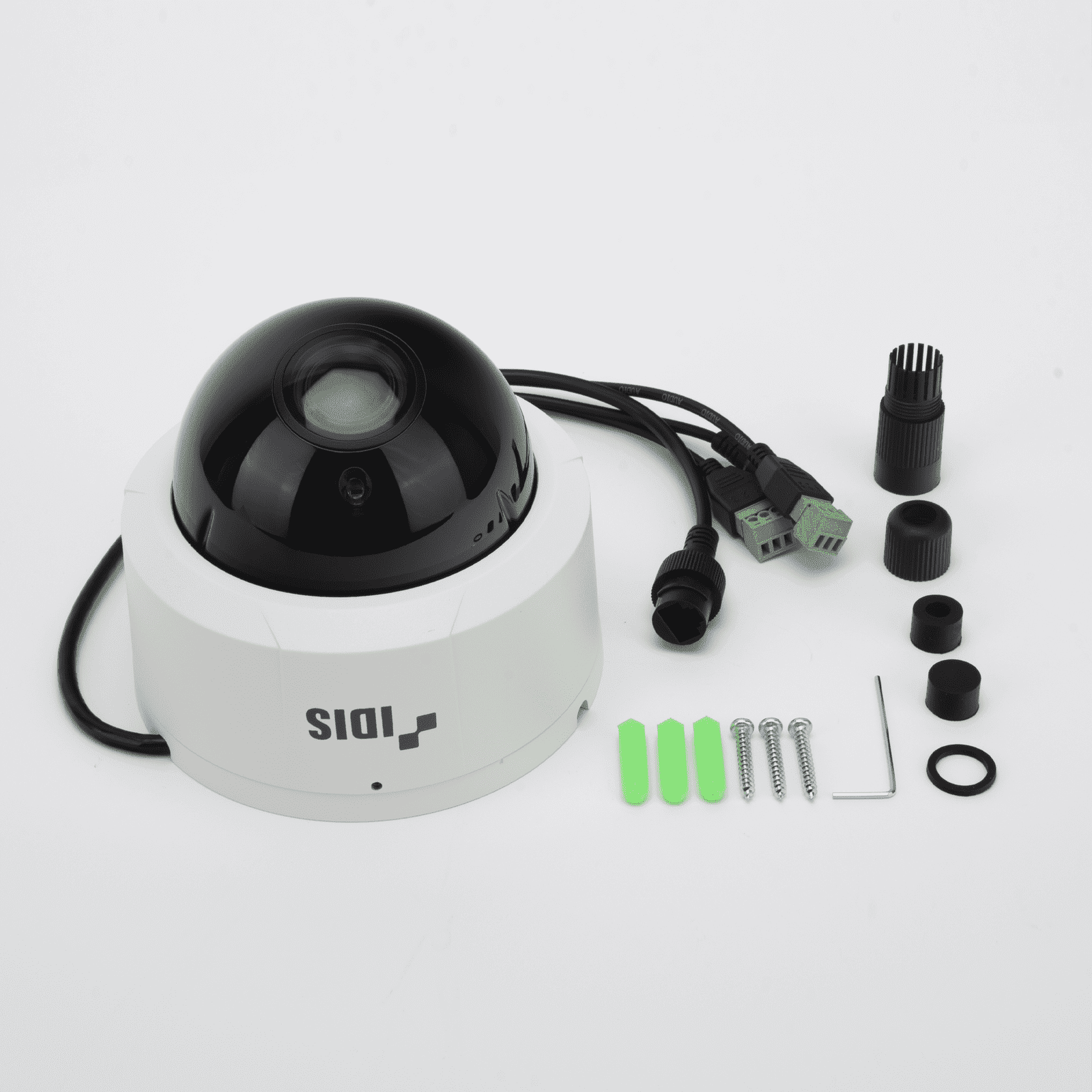 Camara Domo IP 5MP | LENTE MOT 2.7 – 13.5 MM |Compatible Con Terceros | API , Onvif Profile S/T | IK10 IP67 | 30M IR | H.265 | SOPORTA E/S ALARMA| SOPORTA E/S AUDIO DCD2531WR - IDIS