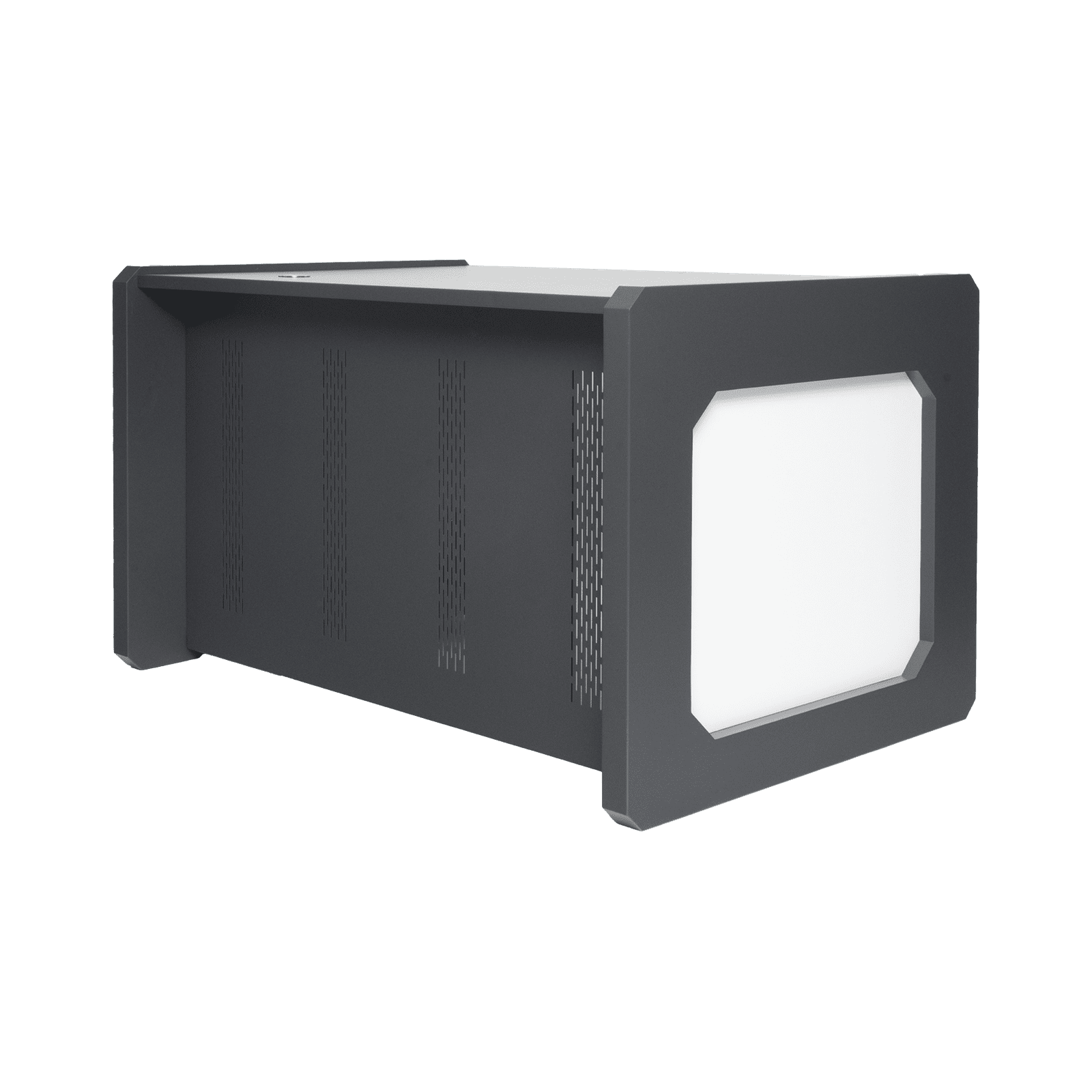 Escritorio Estación Mobiliaria Profesional de Monitoreo y Control / Videovigilancia / Acceso / Alarmas / Etc… / Metálica / Color Gris Oxford DESK01/B - EPCOM INDUSTRIAL