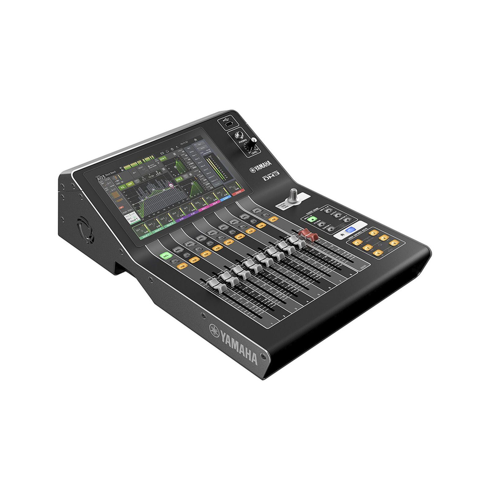 Mezcladora digital  para grabación o en vivo 16 x 8 pantalla tactil 9″ con puertos Dante incorporado DM3 - YAMAHA