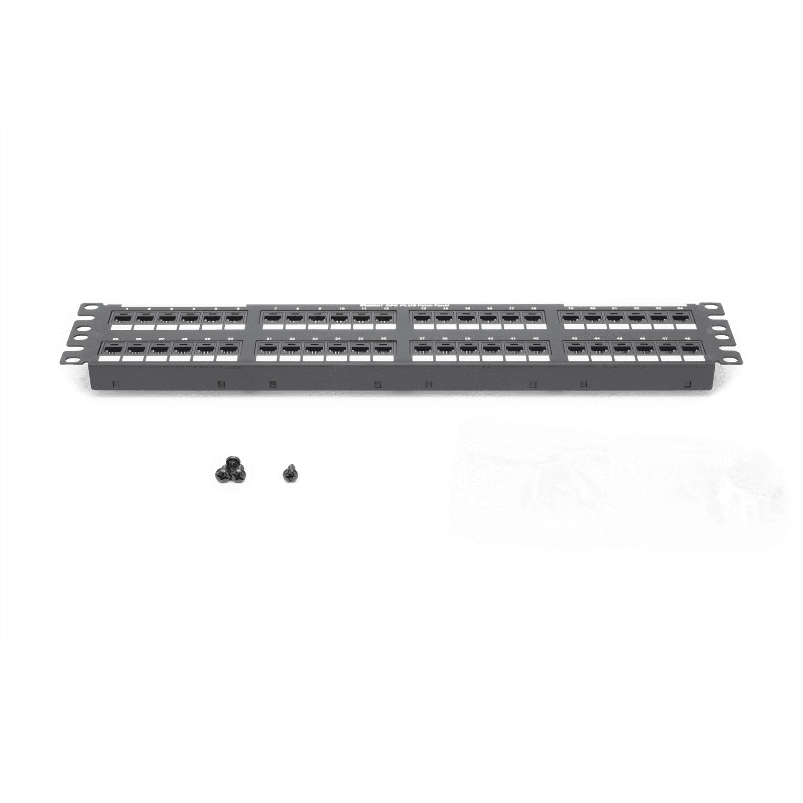 Panel de Parcheo de Impacto (110), Plano, Categoría 6, de 48 Puertos, 2UR DP48688TGY - PANDUIT