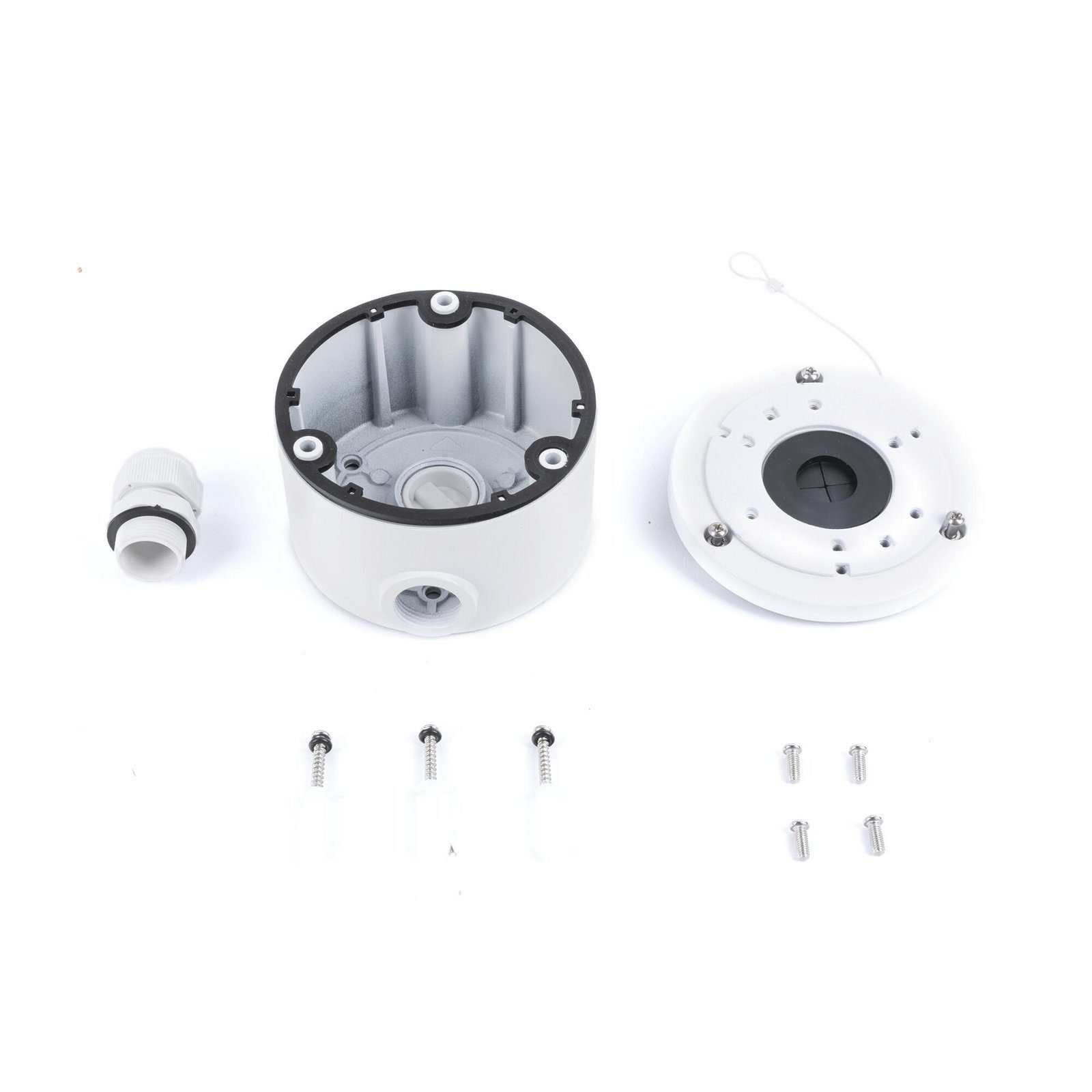 Caja de Conexiones de Metal / Extra Grande / Compatible con DS-2CD20XX, B8-TURBOGXX, THC-B120-XX,, THC-BXX,, THC-TXX DS-1280ZJ-XS-BAX - SYSCOM VIDEO