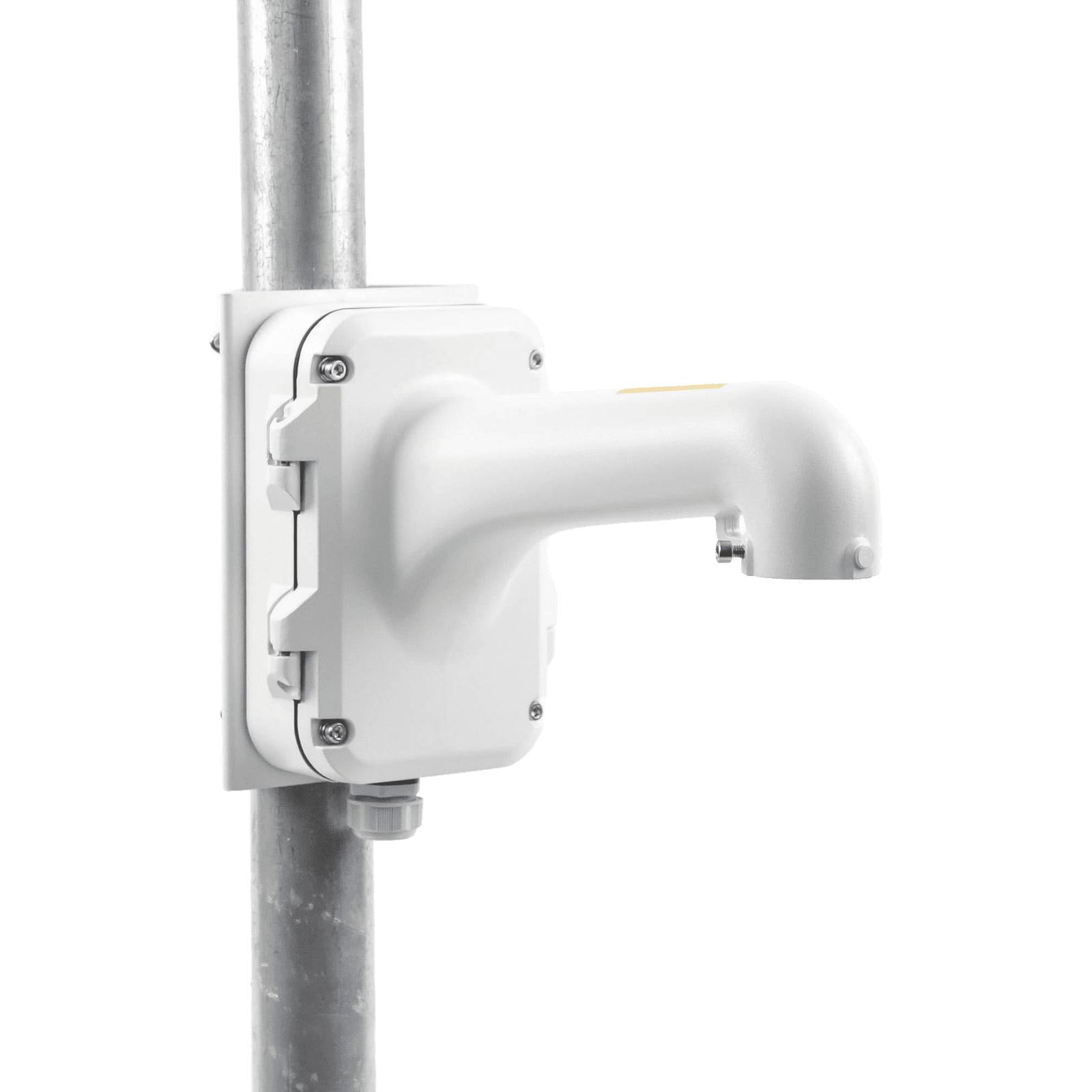 Montaje de Poste para Domos Hikvision / Color Blanco / Uso en Exterior DS-1604ZJ-POLE - HIKVISION