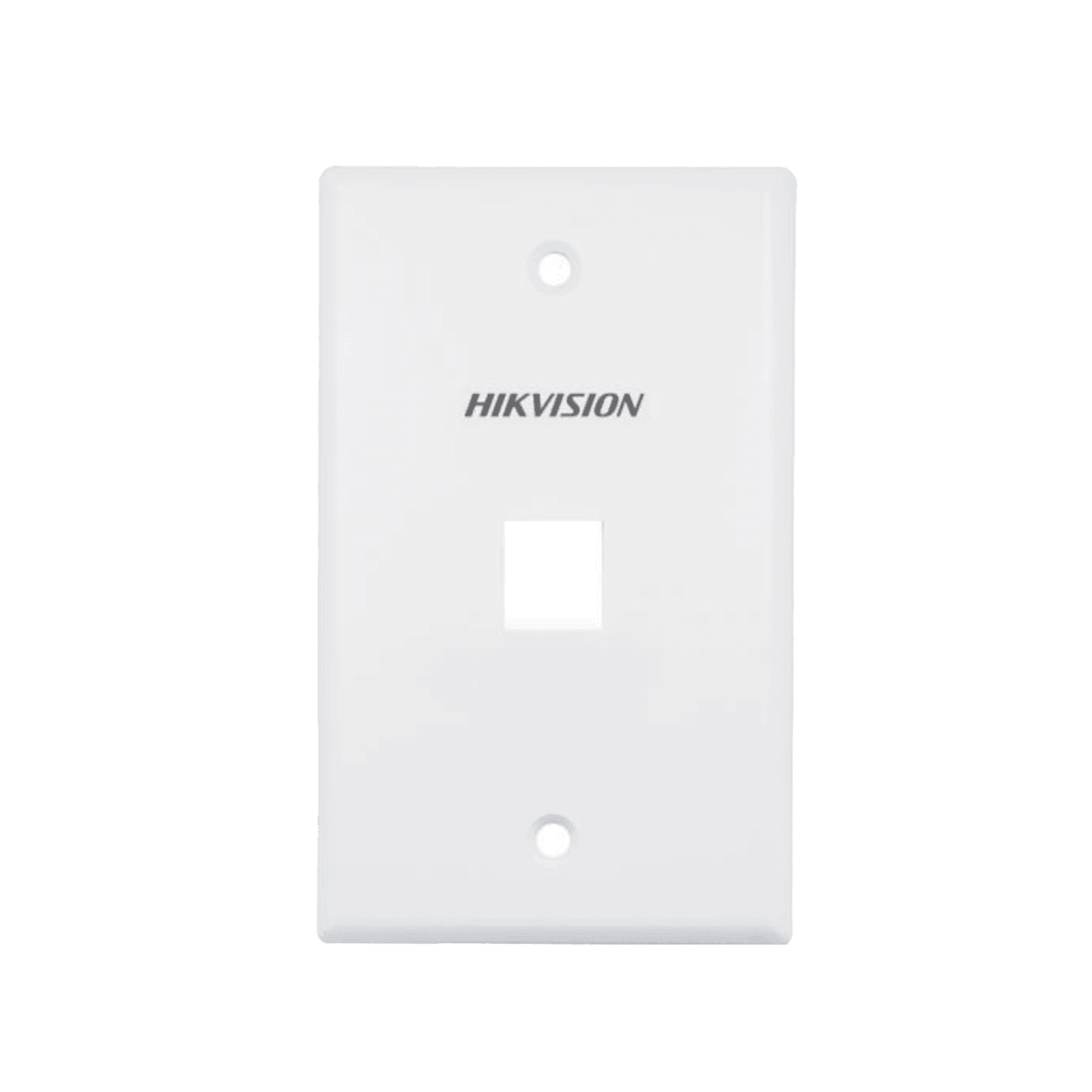 Placa de Pared (Face Plate) / 1 Puerto / Color Blanco / Caja con 20 Piezas / ABS DS-1FPA1-A - HIKVISION