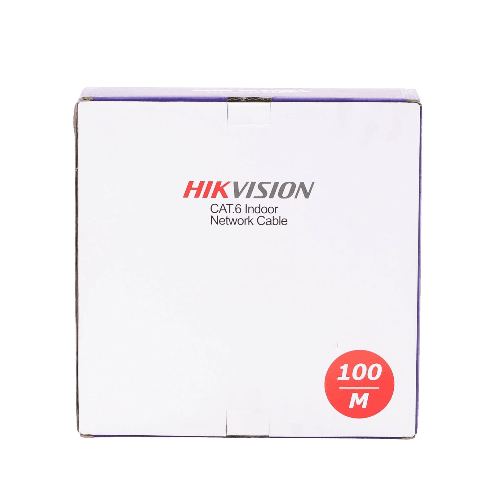 Bobina de Cable UTP 100 Mts / Cat 6 (23 AWG) / Color Blanco / PVC (CM) / Uso en Interior / 100% Cobre / Aplicaciones de CCTV y Redes de Datos DS-1LN6USC0-100 - HIKVISION