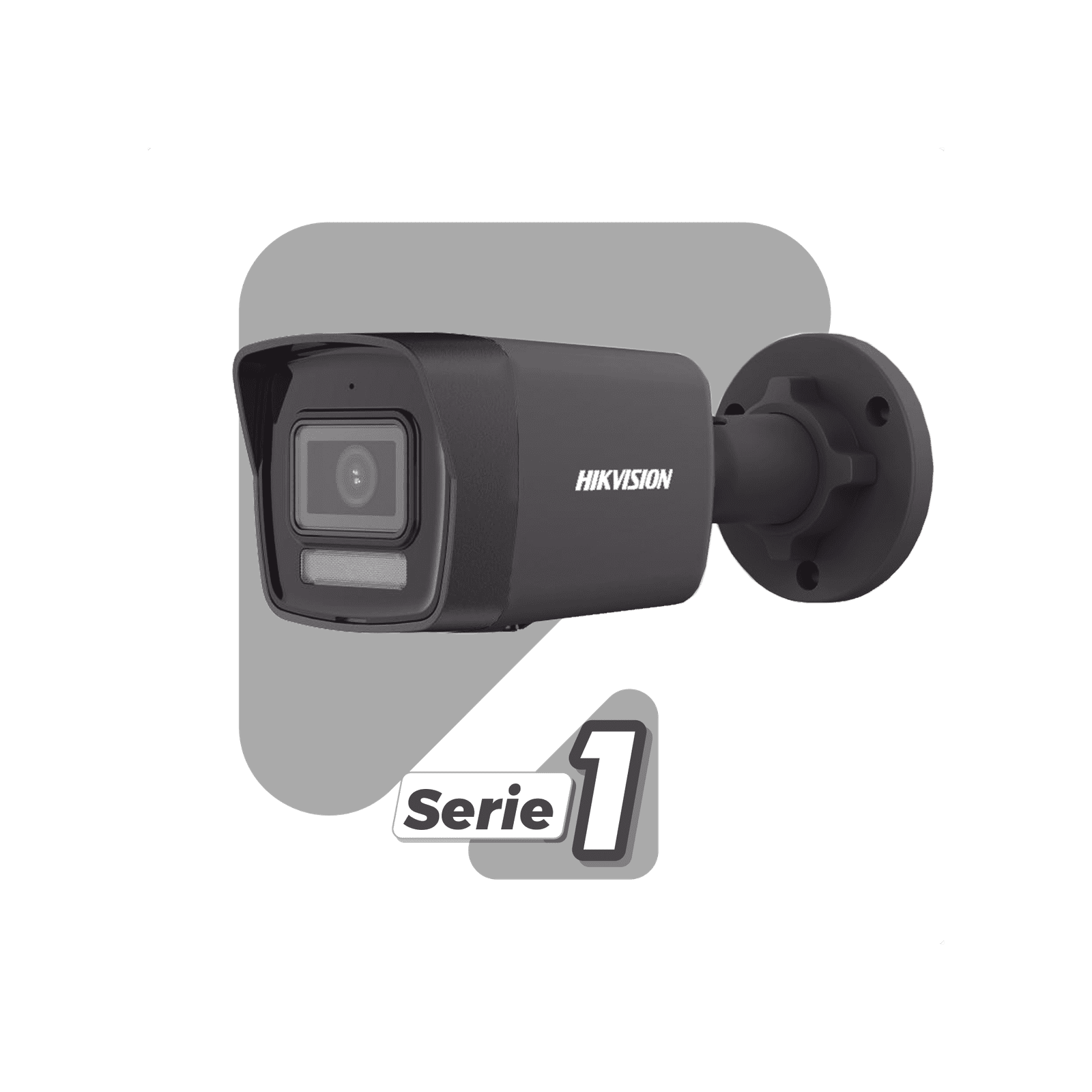 [Dual Light] Bala IP 4 Megapixel / Color Negro /  Lente 2.8 mm / 30 mts IR + 30 mts Luz Blanca / Micrófono Integrado / ACUSENSE Lite / Exterior IP67 / H.265 / PoE / ONVIF / Micro SD DS-2CD1043G2-LIUF/BLACK - HIKVISION