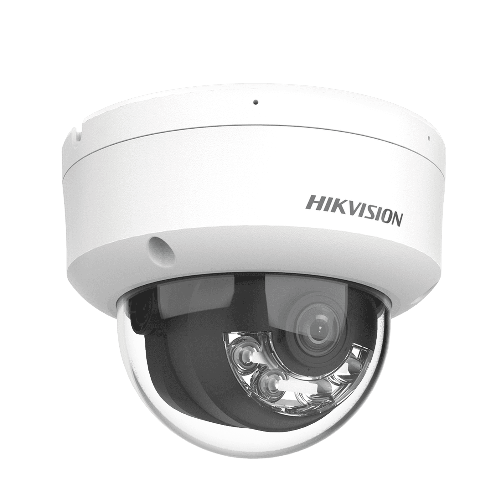 [Dual Light] Domo IP 8 Megapixel (4K) / Lente 2.8 mm / 30 mts IR + 30 mts Luz Blanca / Micrófono Integrado / Antivandálico IK08 / ACUSENSE Lite / Exterior IP67 / H.265 / PoE / ONVIF / Micro SD DS-2CD1183G2-LIUF - HIKVISION