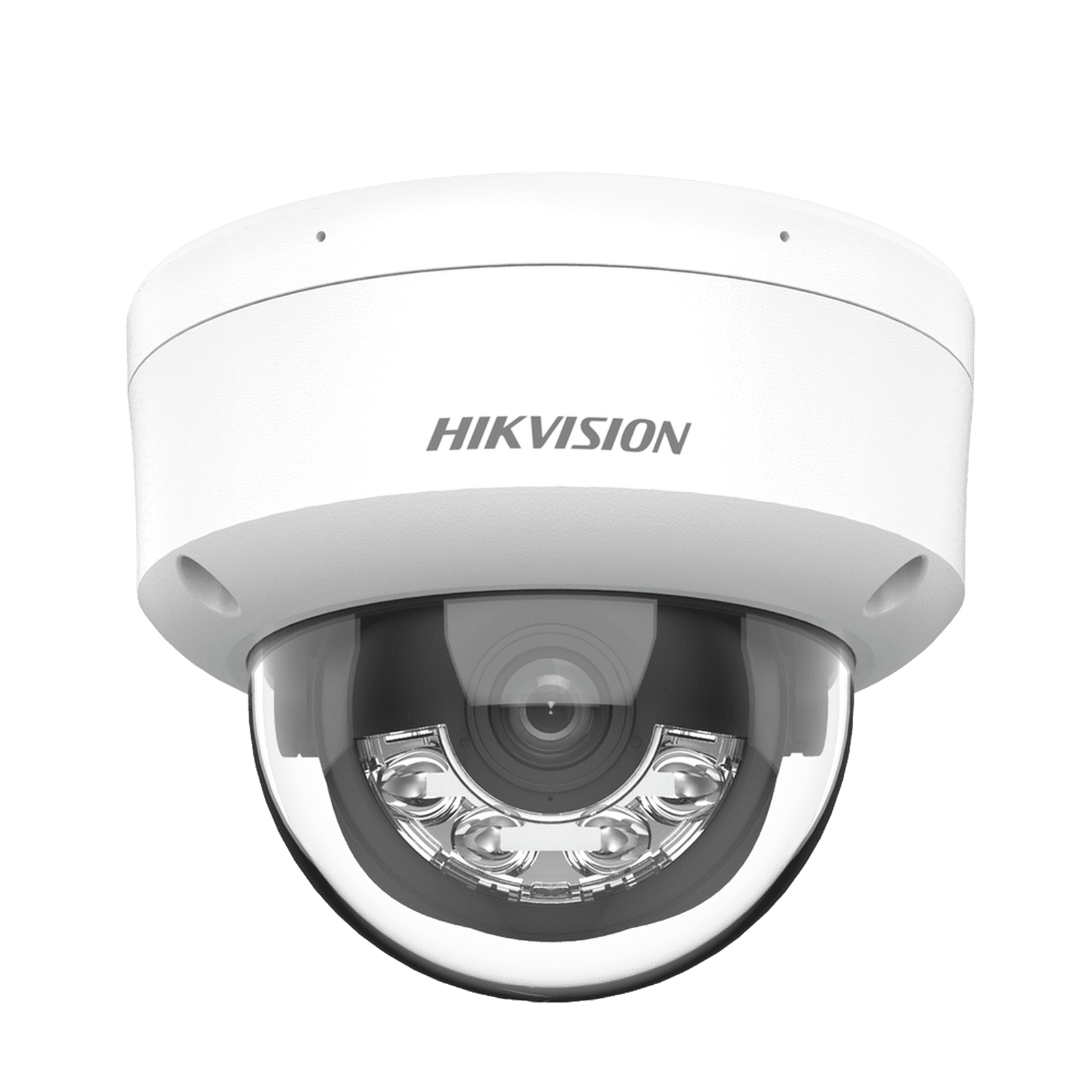 [Dual Light] Domo IP 8 Megapixel (4K) / Lente 2.8 mm / 30 mts IR + 30 mts Luz Blanca / Micrófono Integrado / Antivandálico IK08 / ACUSENSE Lite / Exterior IP67 / H.265 / PoE / ONVIF / Micro SD DS-2CD1183G2-LIUF - HIKVISION