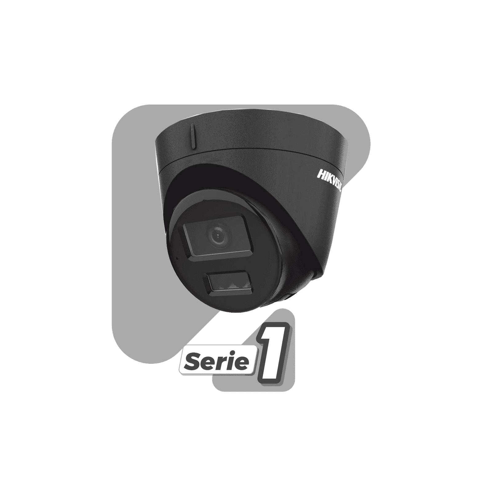 [Dual Light] Turret IP 4 Megapixel / Color Negro /  Lente 2.8 mm / 30 mts IR + 30 mts Luz Blanca / Micrófono Integrado / ACUSENSE Lite / Exterior IP67 / H.265 / PoE / ONVIF / Micro SD DS-2CD1343G2-LIUF/BLACK - HIKVISION