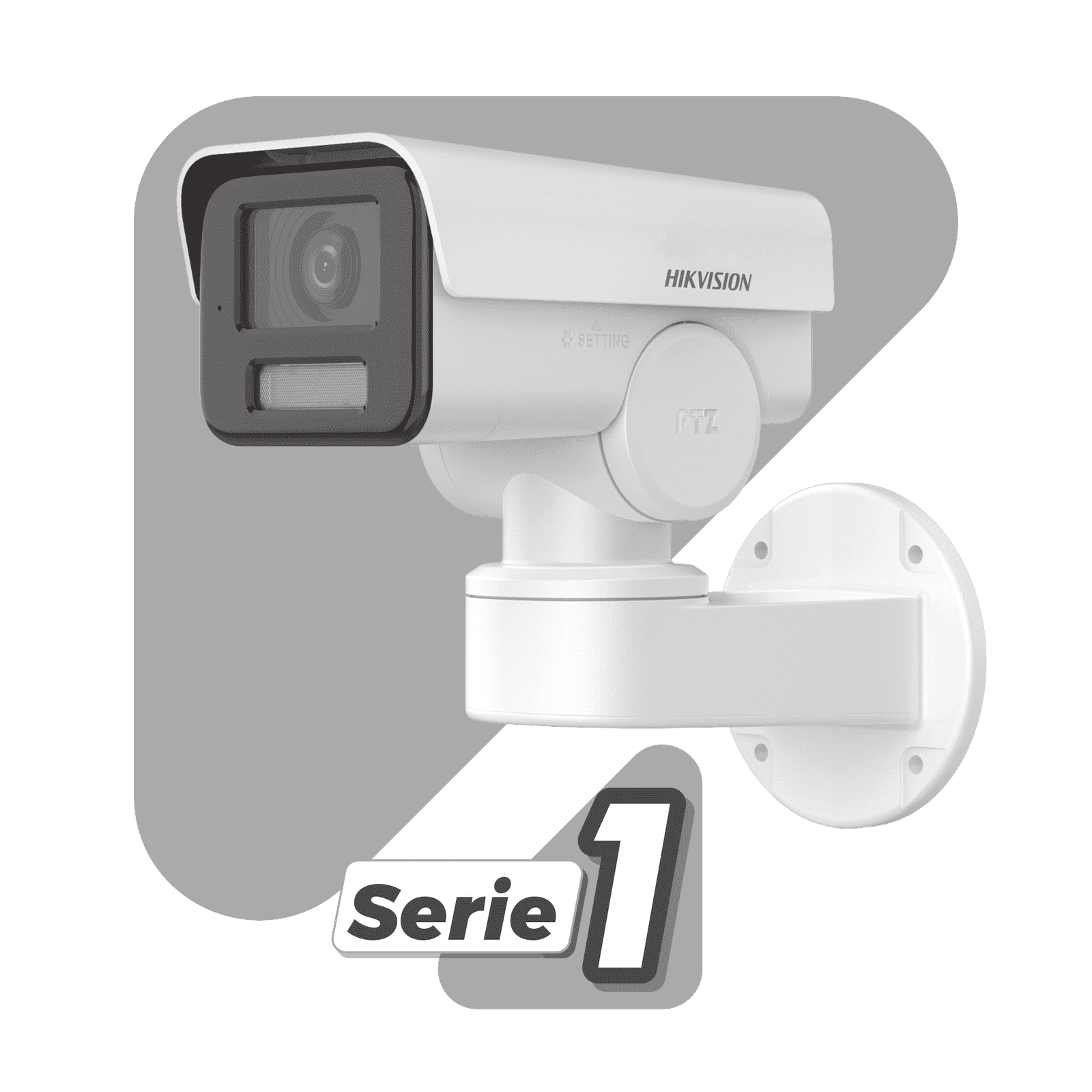 Bala IP PTZ 4 Megapixel / Lente Mot. 2.8 a 12 mm / Luz IR 50 mts / WDR 120 dB / PoE / IP66 / Microfono Integrado / Micro SD / Ultra Baja Iluminación DS-2CD1A43G0-IZU - HIKVISION