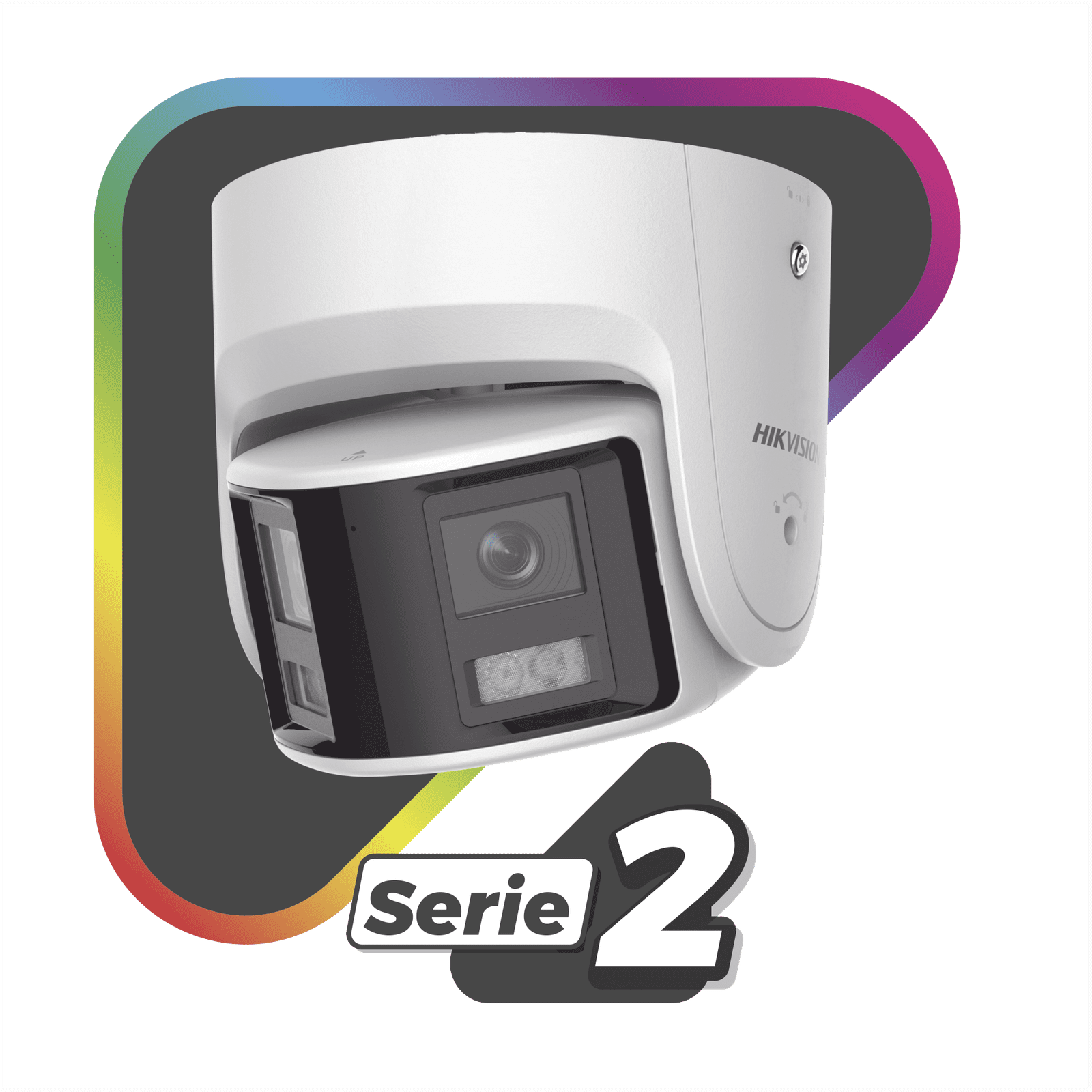 [ PROTECCIÓN ACTIVA ] Turret IP Panorámica 4 Megapíxel / 2 Lentes 2.8 mm (180°) / Imagen a Color 24/7 (ColorVu) / PoE / WDR 130° / IP67 / ACUSENSE / Luz Estroboscópica y Alarma Audible / 30 mts Luz Blanca / Micro SD DS-2CD2347G2P-LSU/SL(C) - HIKVISION