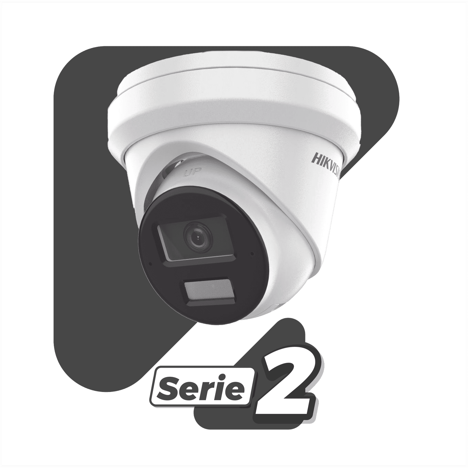 [Dual Light + 2 Micrófonos Integrados] Turret IP 8 Megapixel (4K) / Lente 2.8 mm / 30 mts Luz Blanca + 30 mts IR / ACUSENSE / Exterior IP67 / WDR 120 dB / PoE / ONVIF / Micro SD / Metal / ACUSEARCH DS-2CD2383G2-LI2U - HIKVISION