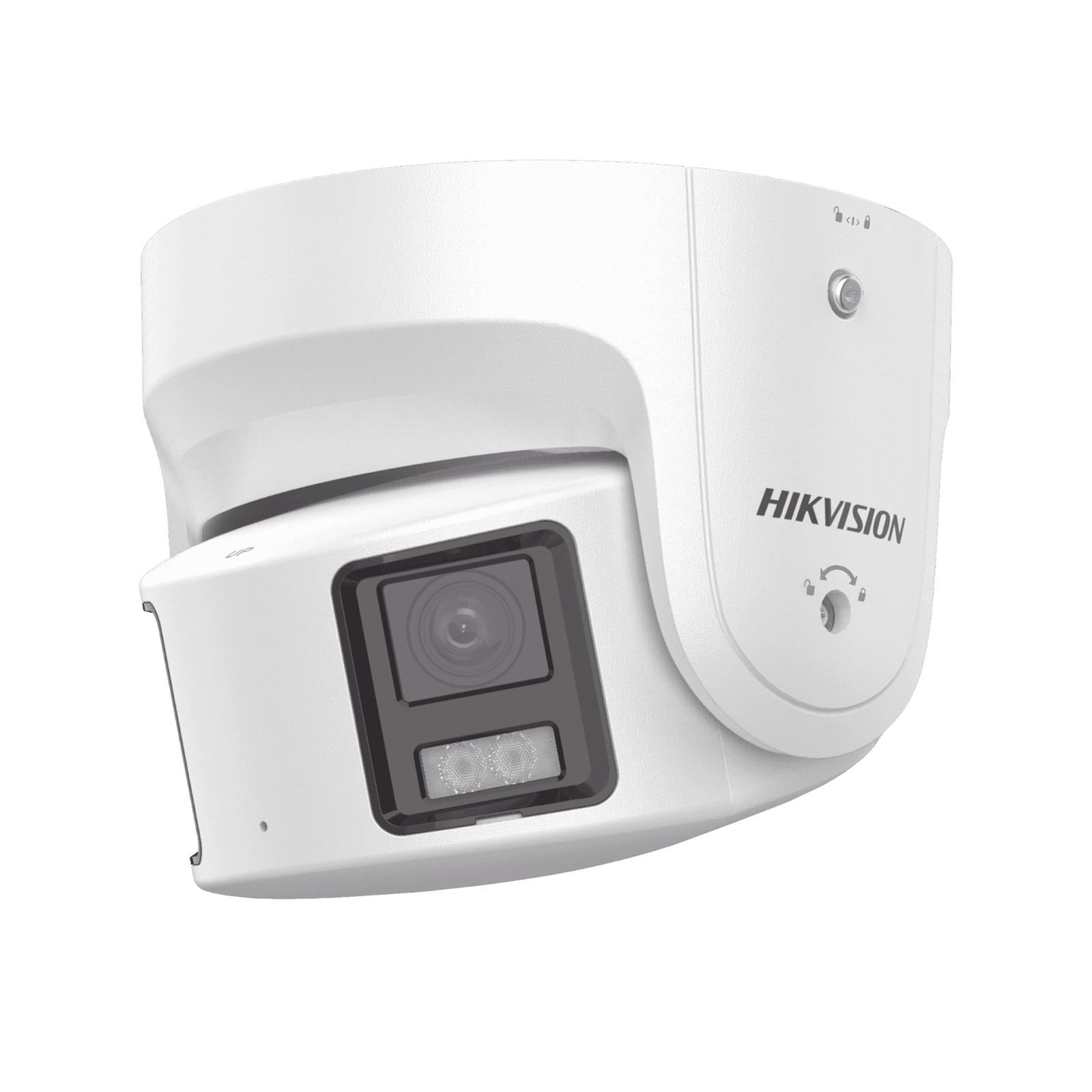 [ PROTECCIÓN ACTIVA ] Turret IP Panorámica 8 Megapíxel / 2 Lentes 4 mm (180°) / Imagen a Color 24/7 (ColorVu) / PoE / WDR 130° / IP67 / ACUSENSE / Luz Estroboscópica y Alarma Audible / 30 mts Luz Blanca / Micro SD DS-2CD2387G2P-LSU/SL(C) - HIKVISION
