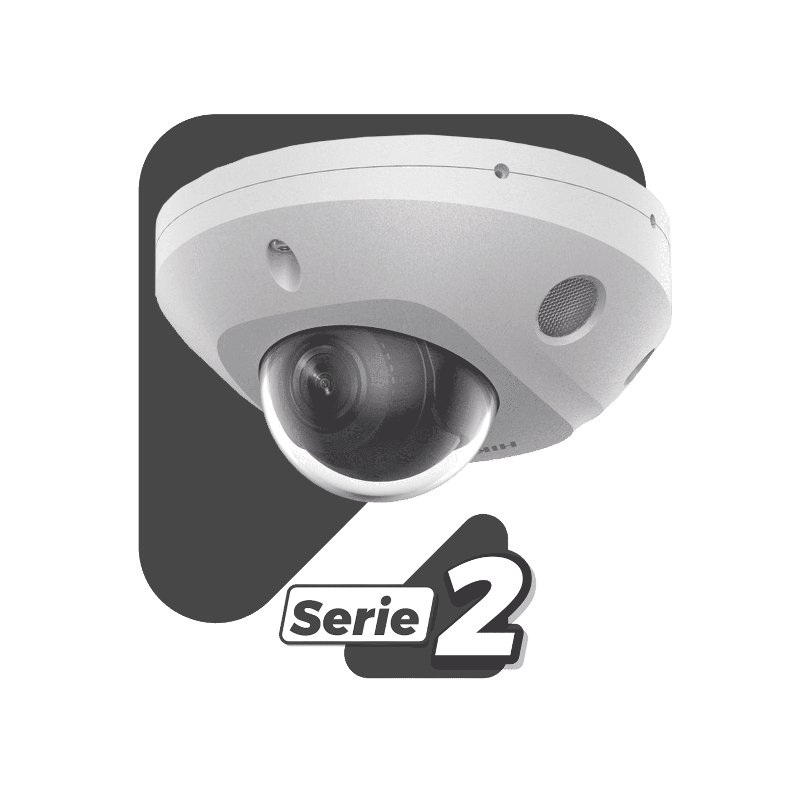 [Dual Light + 2 Micrófonos Integrados] Mini Domo IP 4 Megapixel / Lente 2.8 mm / 30 mts Luz Blanca + 30 mts IR / ACUSENSE / Exterior IP67 / IK8 /  WDR 120 dB / PoE / ONVIF / MicroSD / ACUSEARCH DS-2CD2543G2-LIS2U - HIKVISION