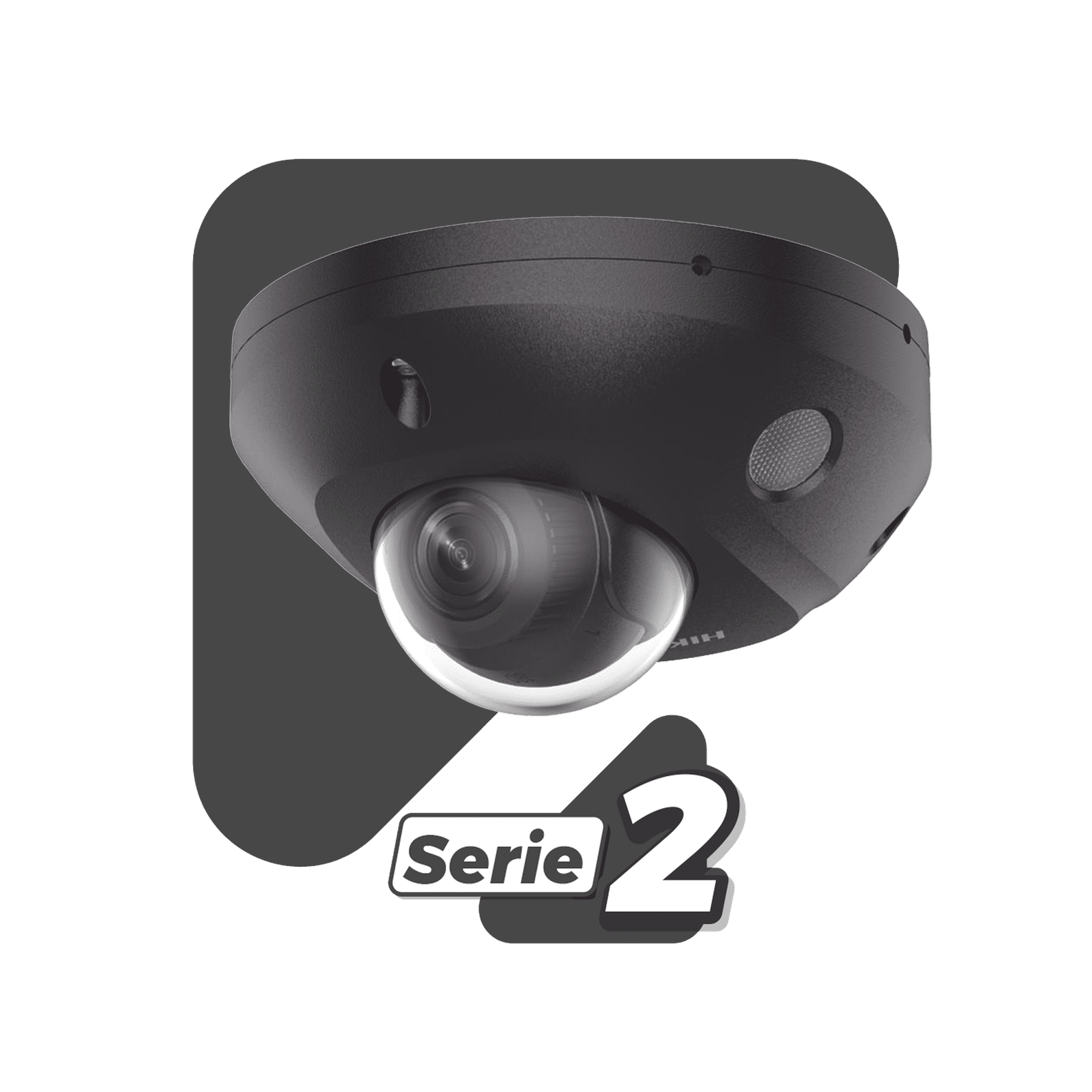 [Dual Light + 2 Micrófonos Integrados] Mini Domo IP 4 Megapixel / Color Negro / Lente 2.8 mm / 30 mts Luz Blanca + 30 mts IR / ACUSENSE / Exterior IP67 / IK08 /  WDR 120 dB / PoE / ONVIF / Alarmas I/O / Micro SD / ACUSEARCH DS-2CD2543G2-LIS2U(BLACK) - HIKVISION
