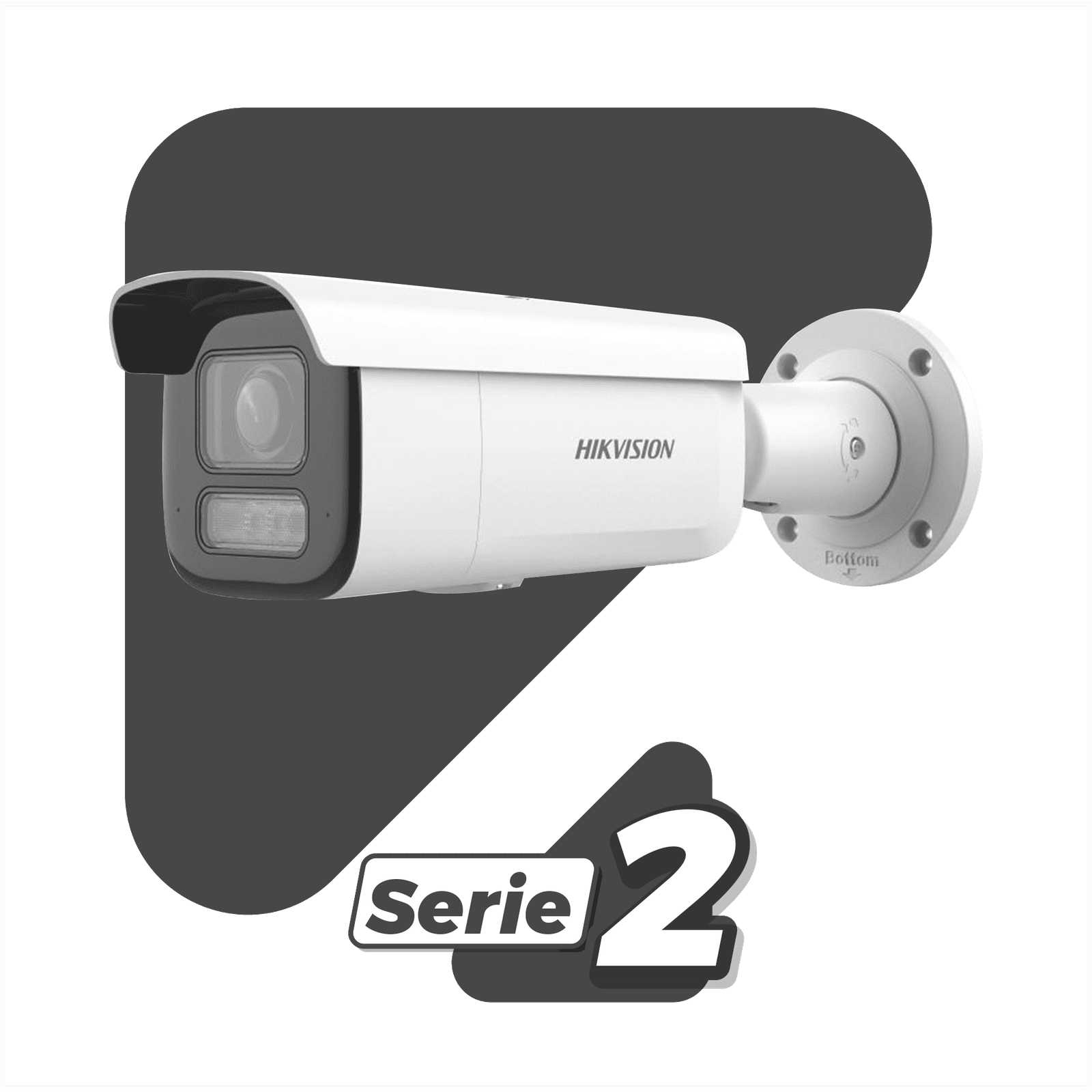 [Dual Light + 2 Micrófonos Integrados] Bala IP 8 Megapixel (4K) / Lente Mot. 2.8 a 12 mm / 60 mts Luz Blanca + 60 mts IR / ACUSENSE / Exterior IP67 / IK10 / WDR 120 dB / PoE+ / ONVIF / Alarmas I/O / Micro SD / Metal / ACUSEARCH DS-2CD2683G2-LIZS2U - HIKVISION