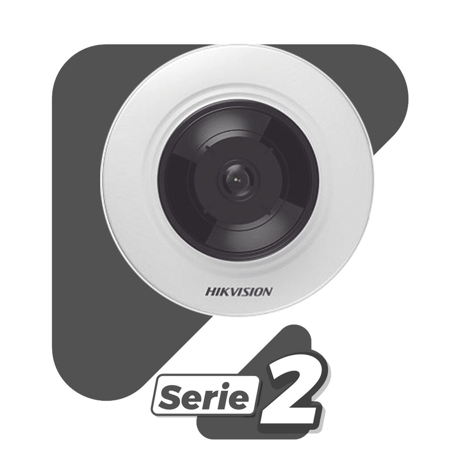 Mini Fisheye IP 5 Megapixel / Panorámica 180° – 360° / Microfono Integrado / 8 mts IR / Uso en Interior / PoE / Múltiples Vistas por iVMS-4200 / Alarmas I/O / Micro SD DS-2CD2955G0-ISU - HIKVISION