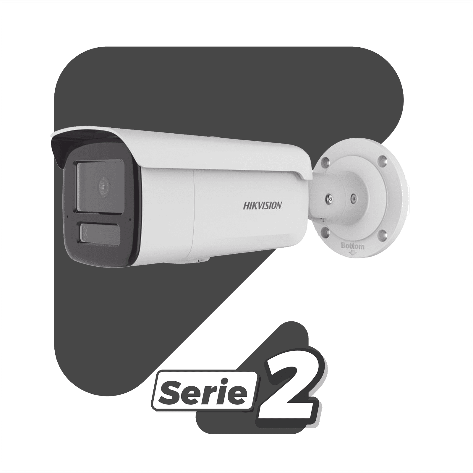 [Dual Light + 2 Micrófonos Integrados] Bala IP 8 Megapixel (4K) / Lente 4 mm / 80 mts Luz Blanca + 80 mts IR / ACUSENSE / Exterior IP67 / IK10 / WDR 120 dB / PoE / ONVIF / Micro SD / Metal / ACUSEARCH DS-2CD2T83G2-4LI2U - HIKVISION