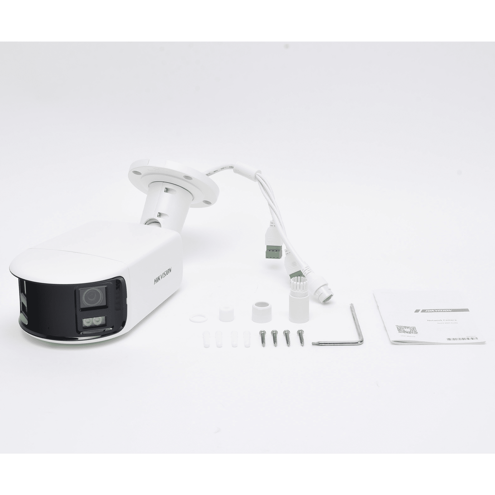 [ PROTECCIÓN ACTIVA ] Bala IP Panorámica 8 Megapixel (4K) / 2 Lentes 4 mm (180°) / Imagen a Color 24/7 (ColorVu) / PoE / WDR 130° / IP67 / ACUSENSE / Luz Estroboscópica y Alarma Audible / 40 mts Luz Blanca / Micro SD DS-2CD2T87G2-PLSU/SL(C) - HIKVISION