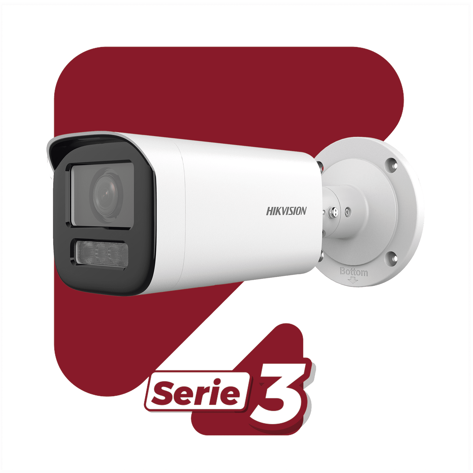 Bala IP 4 Megapíxel / Lente Motorizado 2.7 a 13.5 mm / Dual Light (50 mts IR + 50 mts Luz Blanca) / ACUSENSE Lite / Microfono Integrado / Exterior IP67 / WDR 120 dB / PoE / ONVIF / Micro SD DS-2CD3641G2-LIZS - HIKVISION