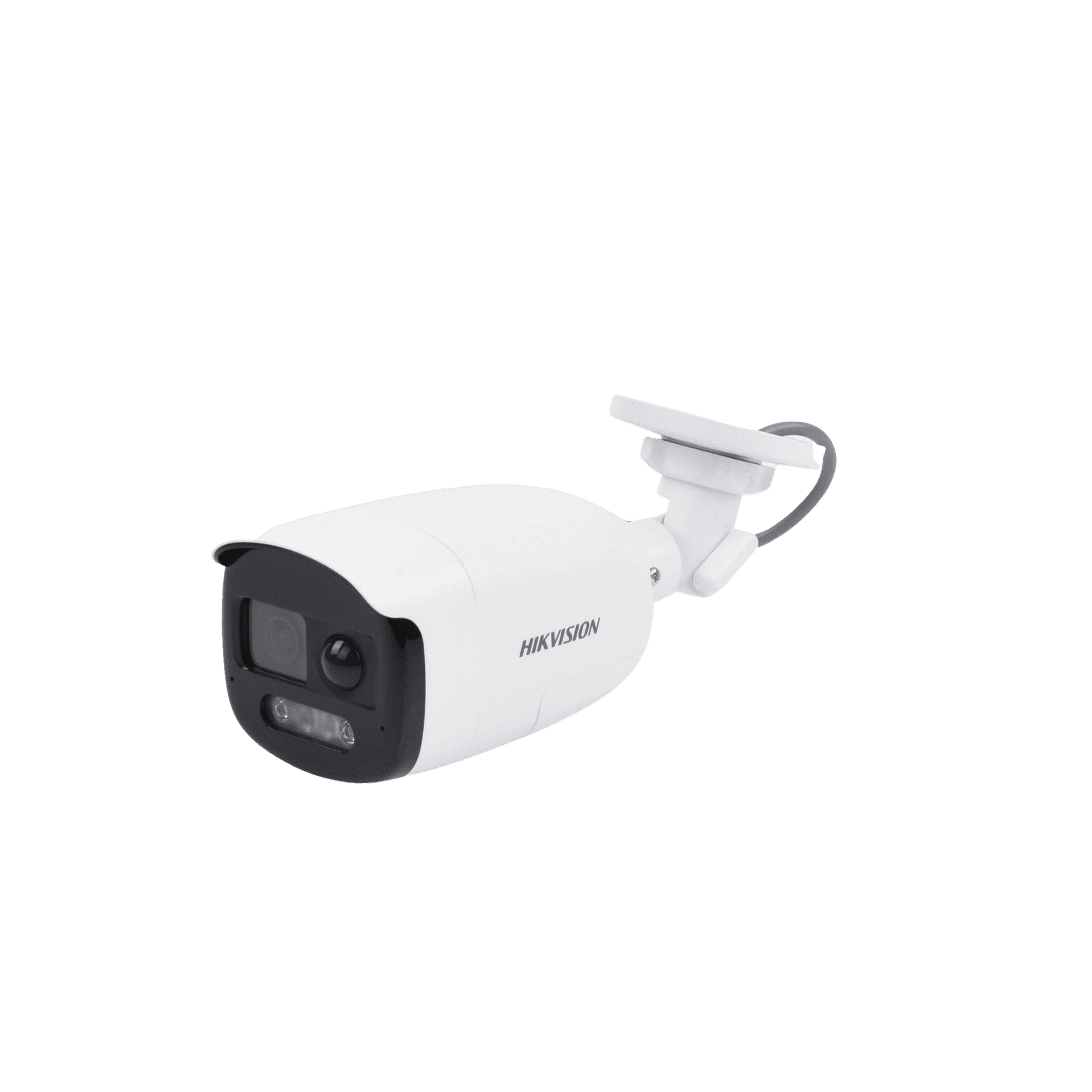 [ColorVu] Bala TURBOHD 2 Megapixel (1080p) / Imagen a Color 24/7 / Lente 2.8 mm / Luz Blanca 40 mts / Exterior IP67 / WDR 130 dB / Sensor PIR / Sirena Integrada / Salida de Audio Estrobo ROJO – AZUL / Micrófono Integrado DS-2CE12DF3T-PIRXOS - HIKVISION