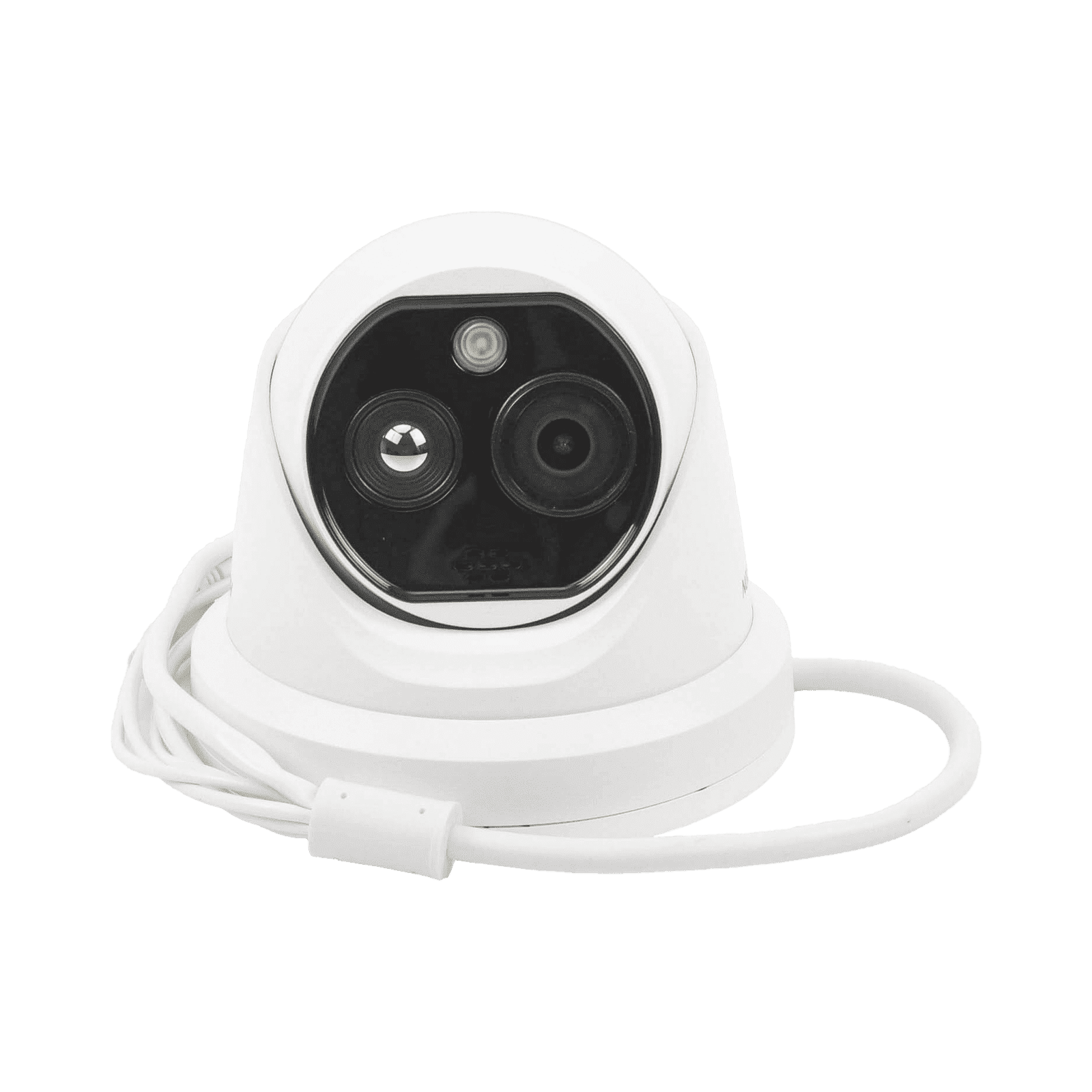Turret IP Dual / Térmica 1.8 mm (160 x 120) / Óptico 2 mm (4 Megapixel) / Detección de Personas 53 mts / 15 mts IR / Exterior IP67 / PoE / Termométrica / Detección de Temperatura / Sirena y Luz / Micro SD 32 GB Incluida DS-2TD1217-2/QA - HIKVISION