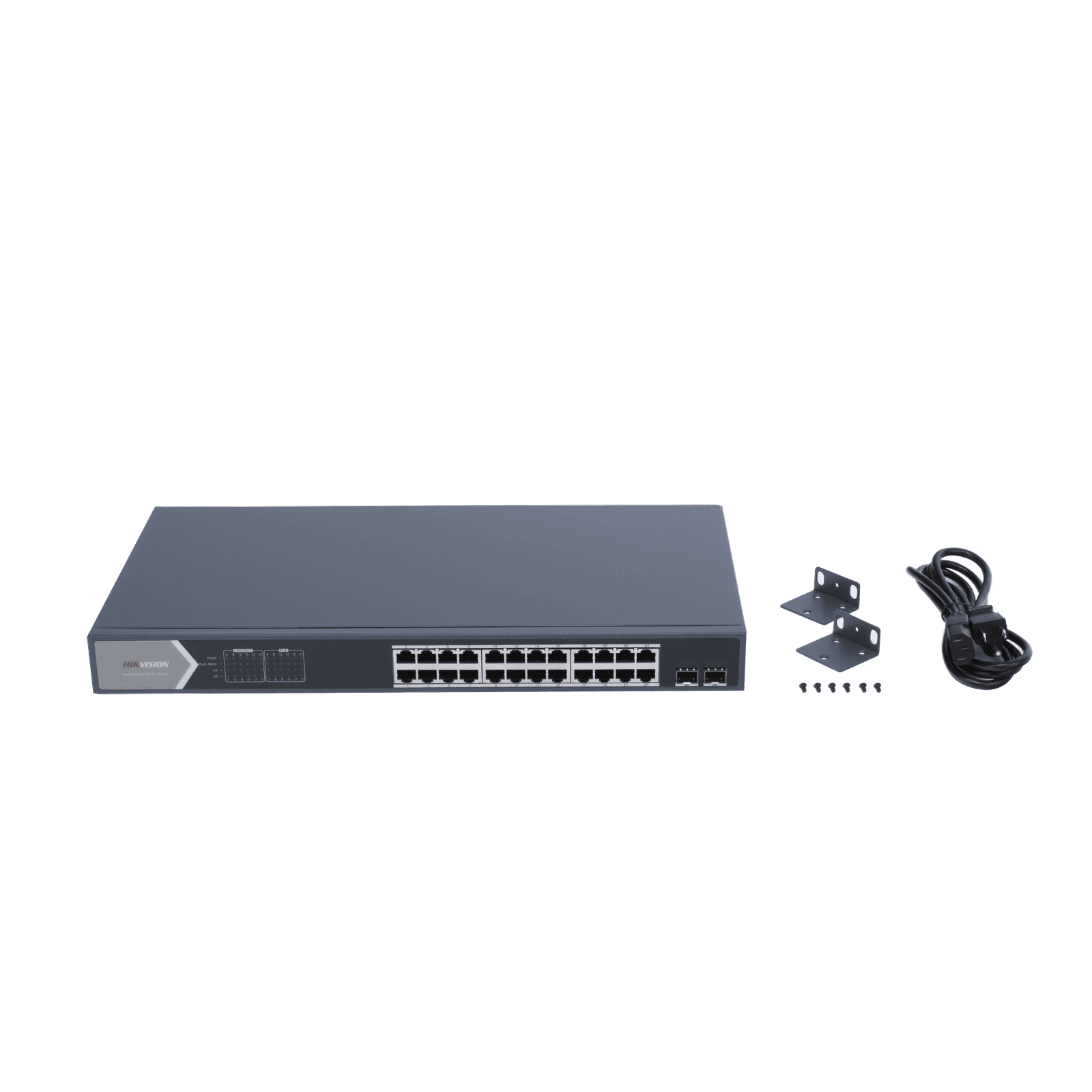 Switch Gigabit PoE+ / Administrable / 24 Puertos 1000 Mbps PoE+ / 2 Puertos SFP / Configuración Remota desde Hik-PartnerPro / PoE Extendido 250 Metros / 370 Watts DS-3E1526P-SI - HIKVISION