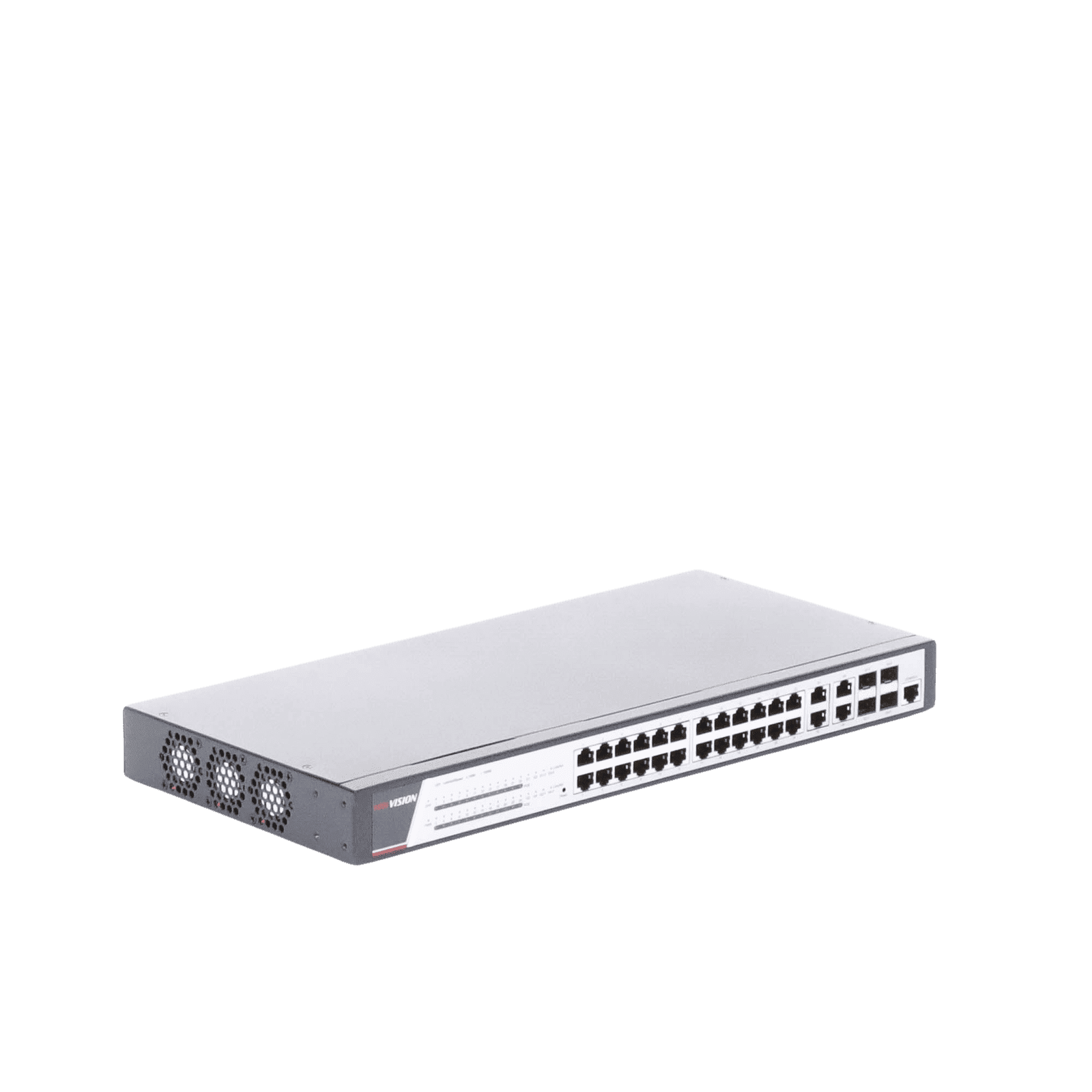 Switch Gigabit PoE+ / Administrable / 24 Puertos 1000 Mbps PoE+ / 4 Puertos 1000 Mbps + 4 Puertos SFP de Uplink / 370 Watts / Soporta IGMP DS-3E2528P(B) - HIKVISION