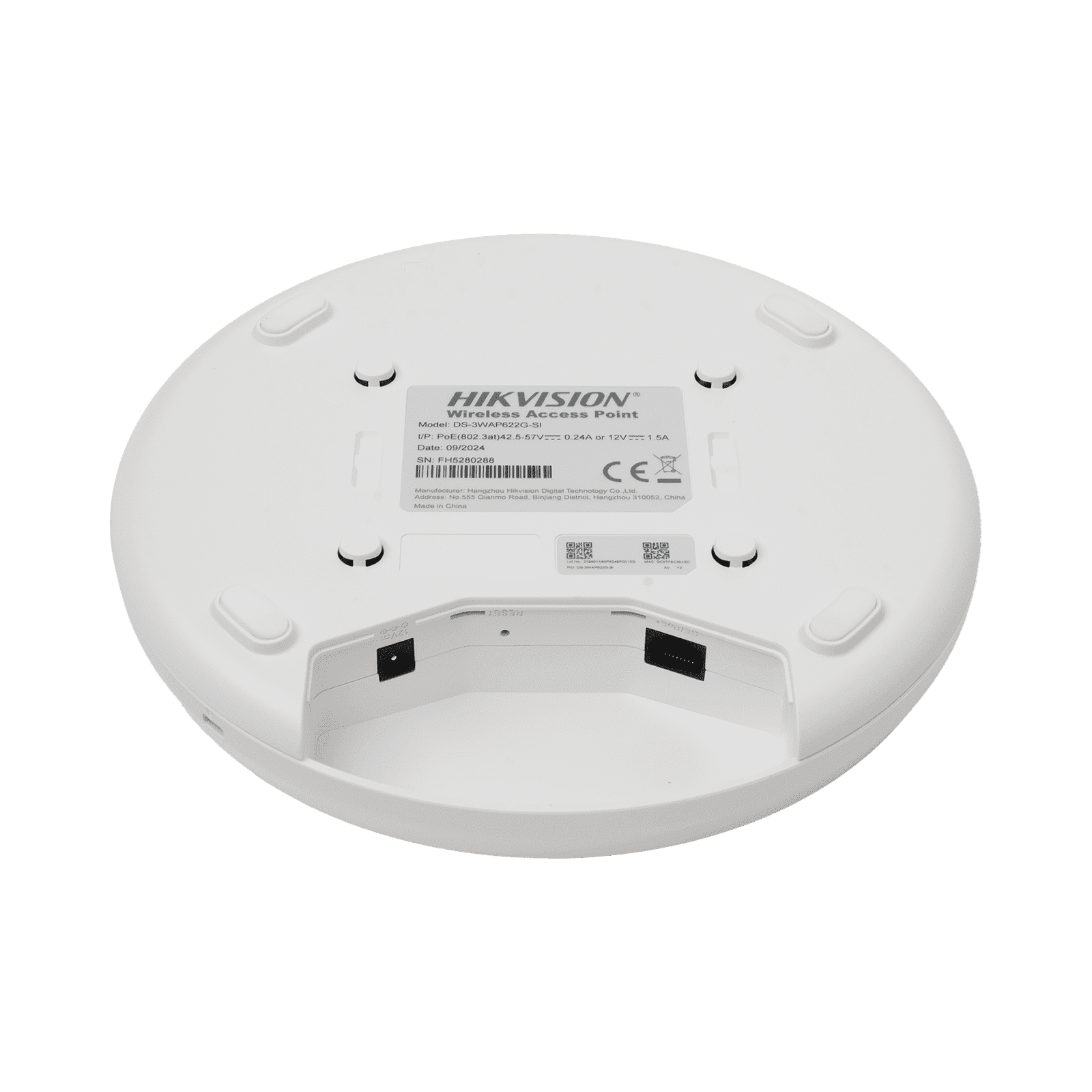 Punto de acceso, Ideal para Montaje en Techo, PoE, Interior, Soporta Hasta 256 Usuarios DS-3WAP622G-SI 225308 - HIKVISION