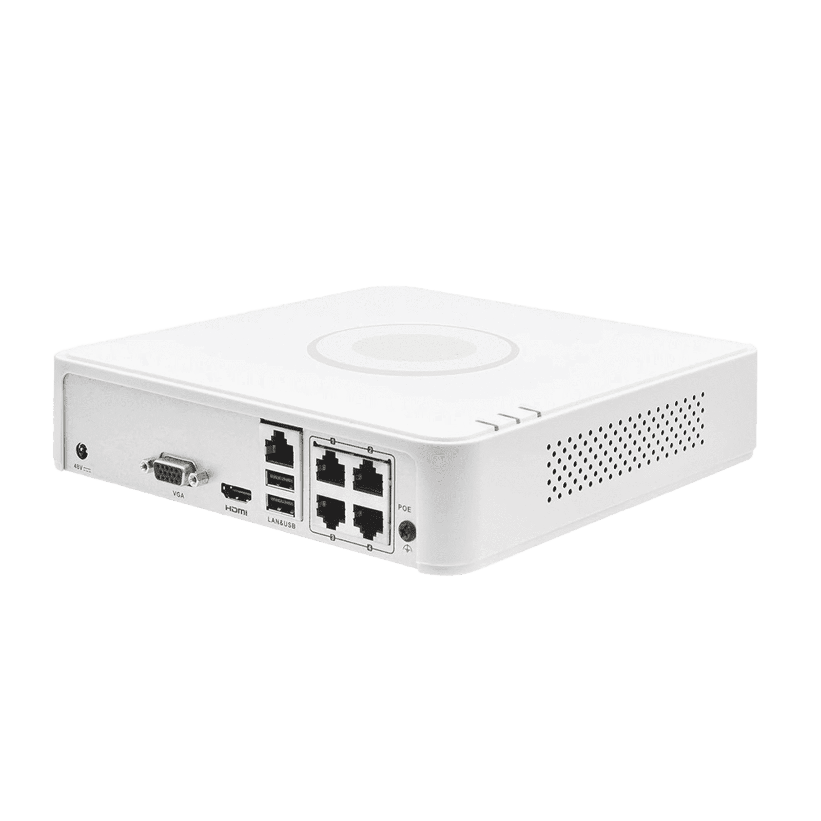 NVR 4 Megapixel (Compatible con Cámaras ACUSENSE) / 4 canales IP / 4 Puertos PoE /1 Bahía de Disco Duro / Salida de Vídeo Full HD DS-7104NI-Q1/4P(D) - HIKVISION