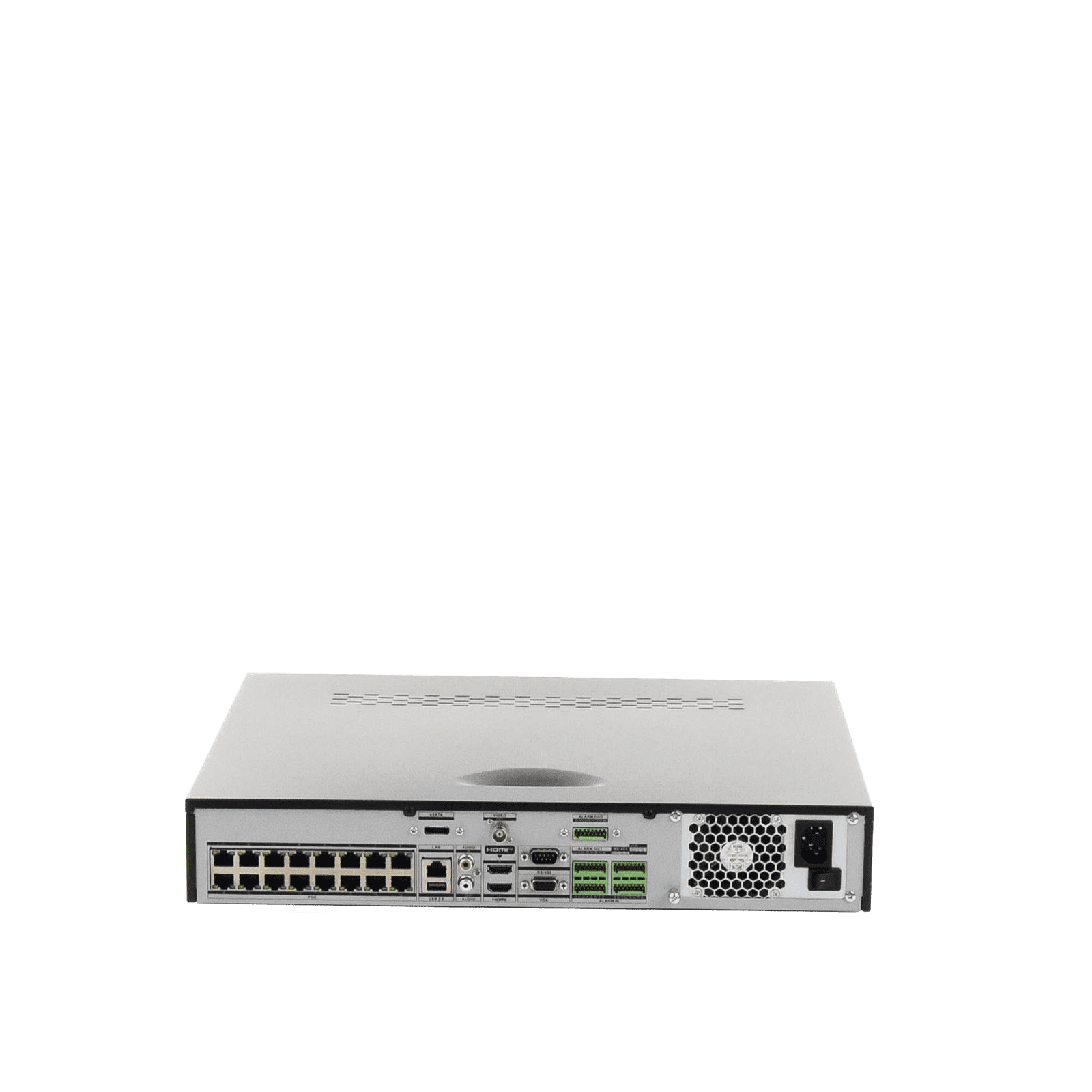 [Doble Poder de Decodificación] NVR 32 Megapixel (8K) / 16 Canales IP / 16 Puertos PoE+ / AcuSense / ANPR / Conteo de Personas / Heat Map / 4 Bahías de Disco Duro  / HDMI en 8K / Soporta POS / Alarmas I/O / Smart  Search DS-7716NI-M4/16P - HIKVISION
