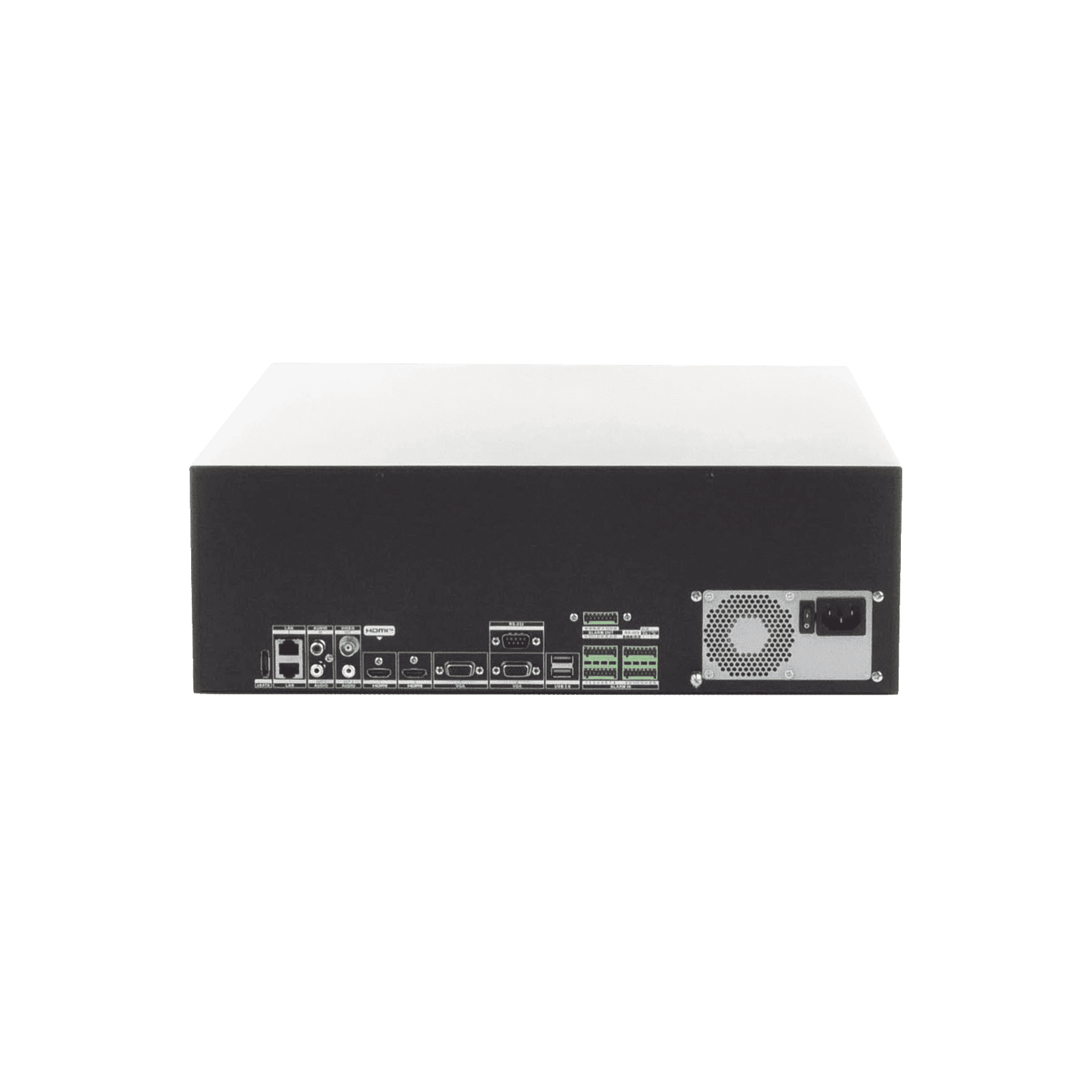 [Doble Poder de Decodificación] NVR 32 Megapixel (8K) / 64 Canales IP / AcuSense / ANPR / Conteo de Personas / Heat Map / 16 Bahías de Disco Duro /  Soporta RAID con Hot Swap / 2 HDMI en 8K / Soporta POS / Alarmas I/O  / Smart Search DS-9664NI-M16 - HIKVISION