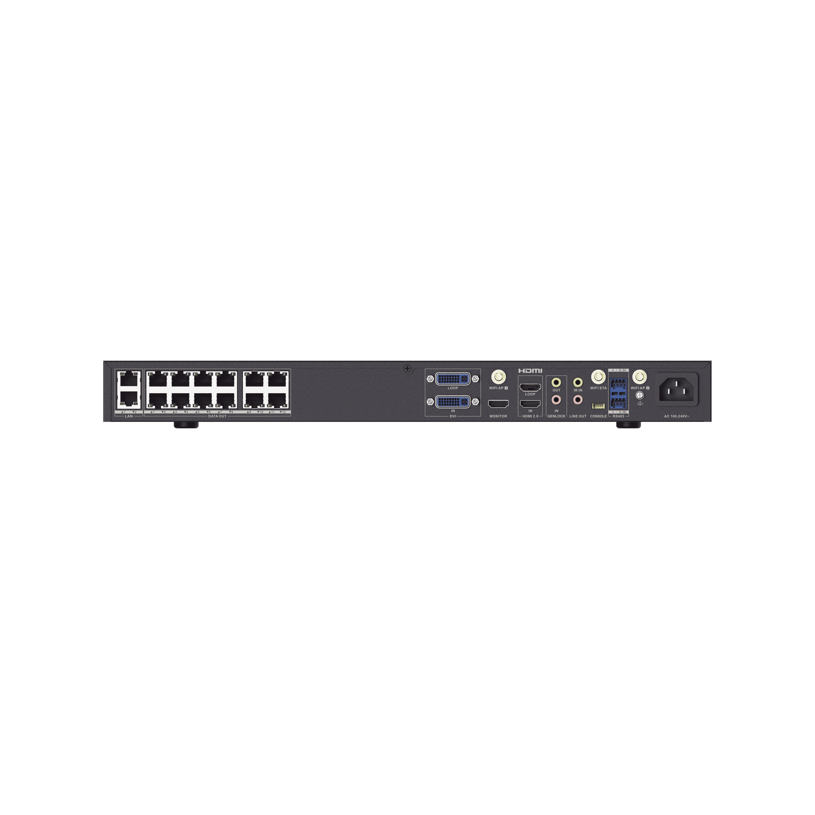 Controlador LED para Videowall / Configuración WEB / Android Interconstruido / 12 Puertos de Video / Compatible con Paneles LED Hikvision DS-DT60P-02HDI12NO/U - HIKVISION