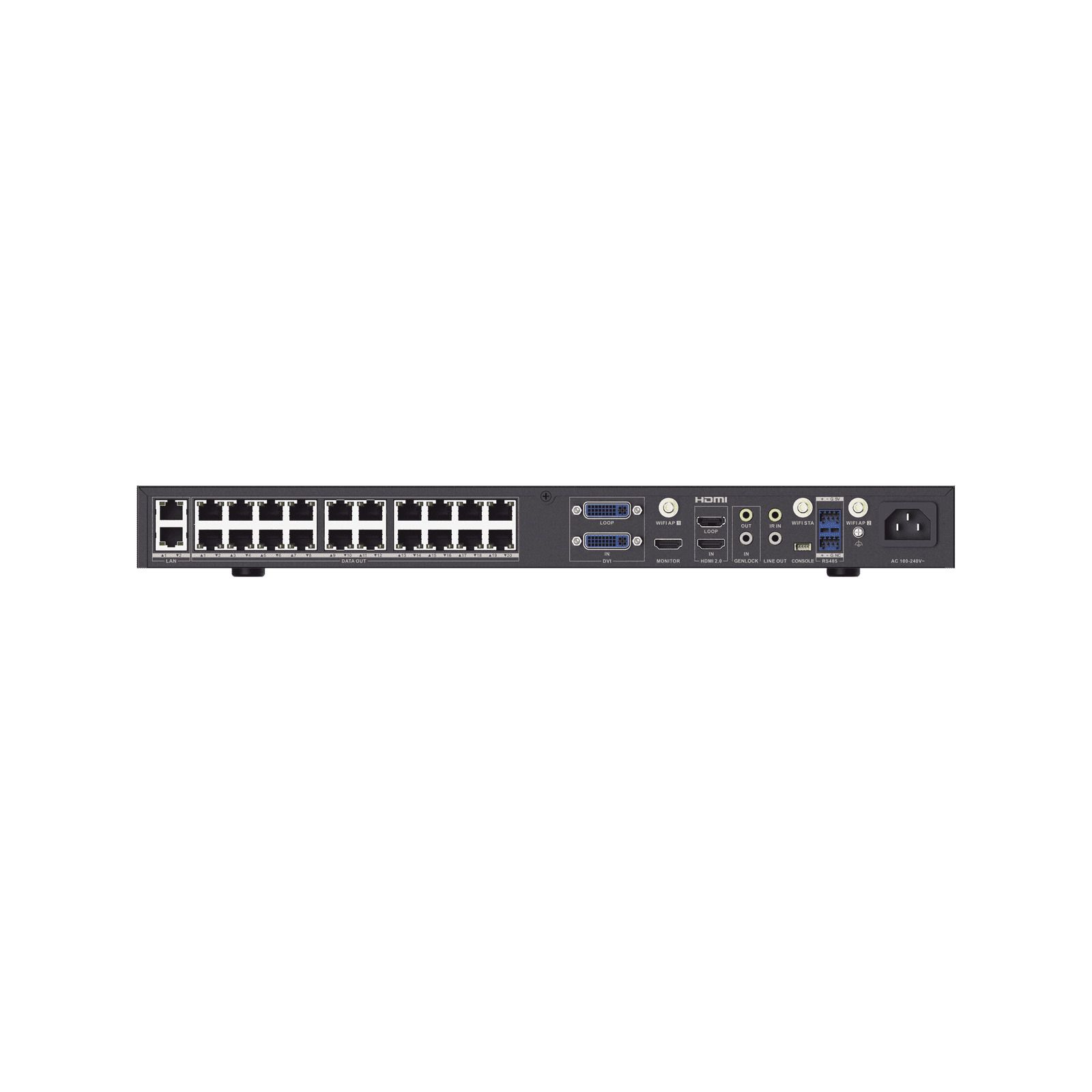 Controlador LED para Videowall / Configuración WEB / Android Interconstruido / 20 Puertos de Video / Compatible con Paneles LED Hikvision DS-DT60P-02HDI20NO/U - HIKVISION