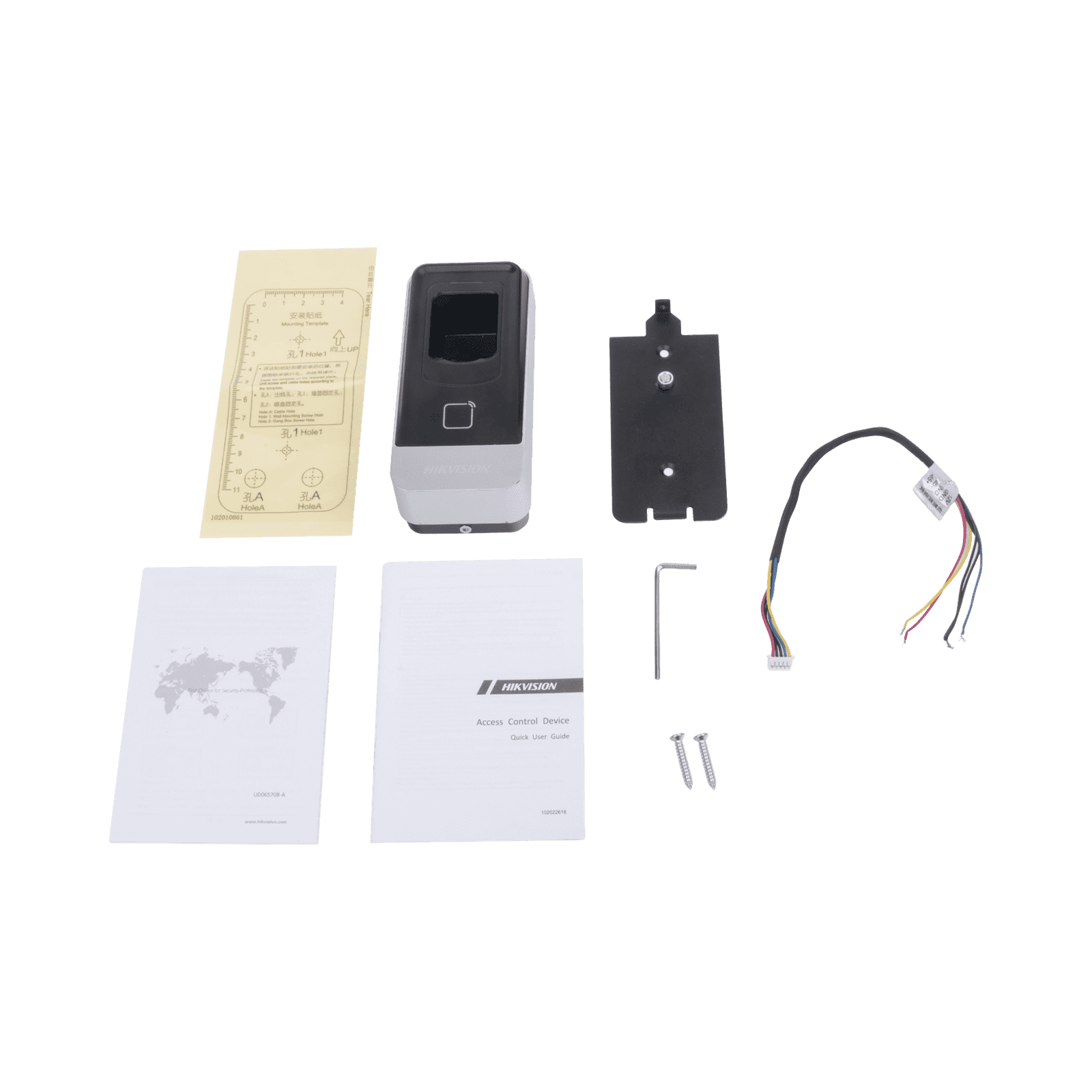 Lector esclavo PROX EM IP65 / Huella Digital / Lector de Tarjetas de Proximidad / RS-485 / Interior y Exterior / Requiere Panel de Control de Acceso DS-K2604,02,01 DS-K1201A-EF - HIKVISION
