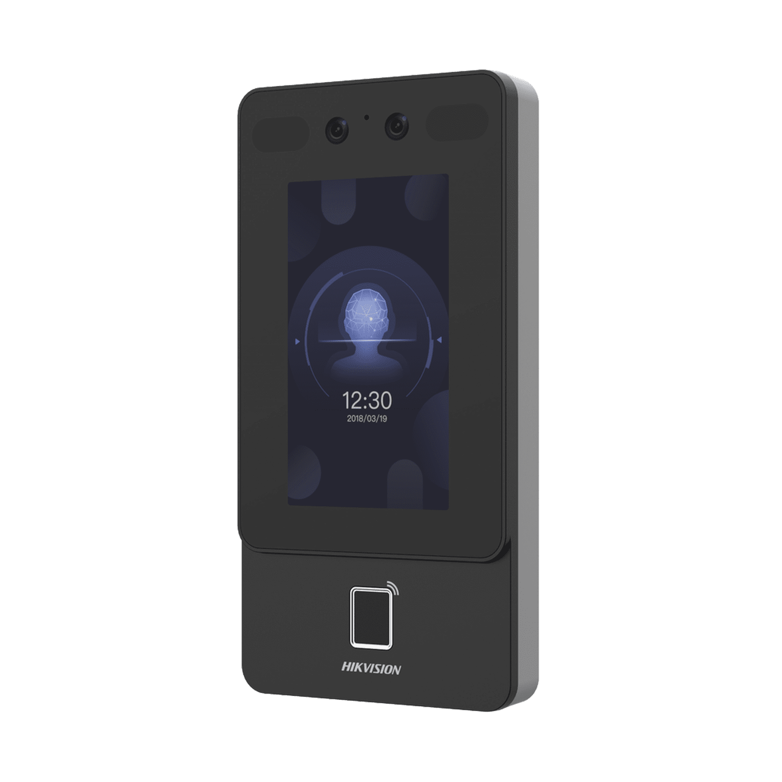 Terminal Min Moe PoE & WiFi de Reconocimiento Facial y Huella con Lector MIFARE / Exterior IP65 / Hasta 1.5 mts en Lectura de Rostro / Soporta P2P / 1,500 Rostros / 3,000 Huellas / Salida 12 Vcd para Chapa / PoE DS-K1T342MFWX-E1 - HIKVISION