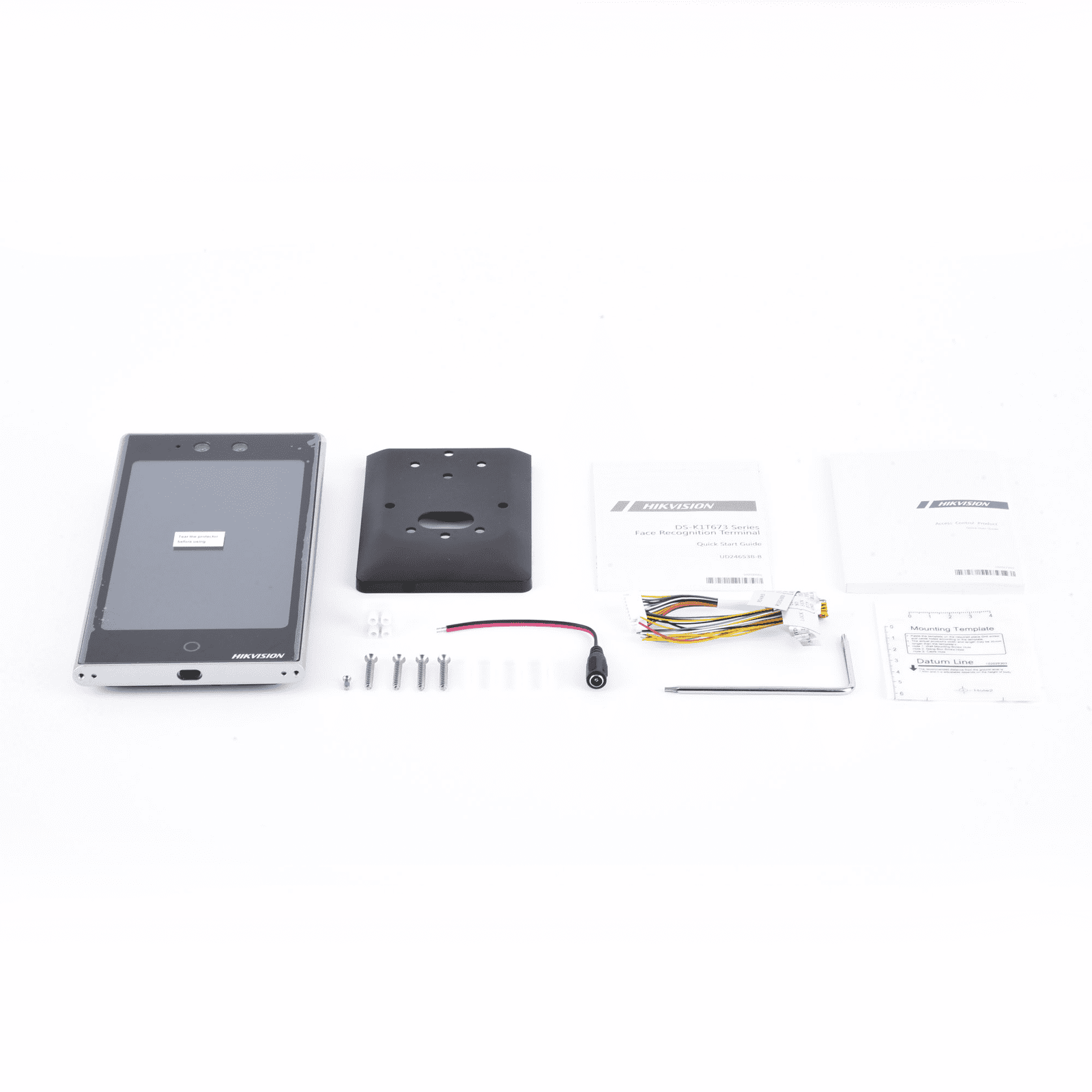 Terminal Facial WiFi con pantalla de 7″ / Exterior IP65 / 10,000 Rostros y 50,000 Tarjetas / 10,000 Huellas (Módulo Opcional) / ISAPI / ISUP 5.0 / Codigos QR y Bluethooth DS-K1T673DWX - HIKVISION