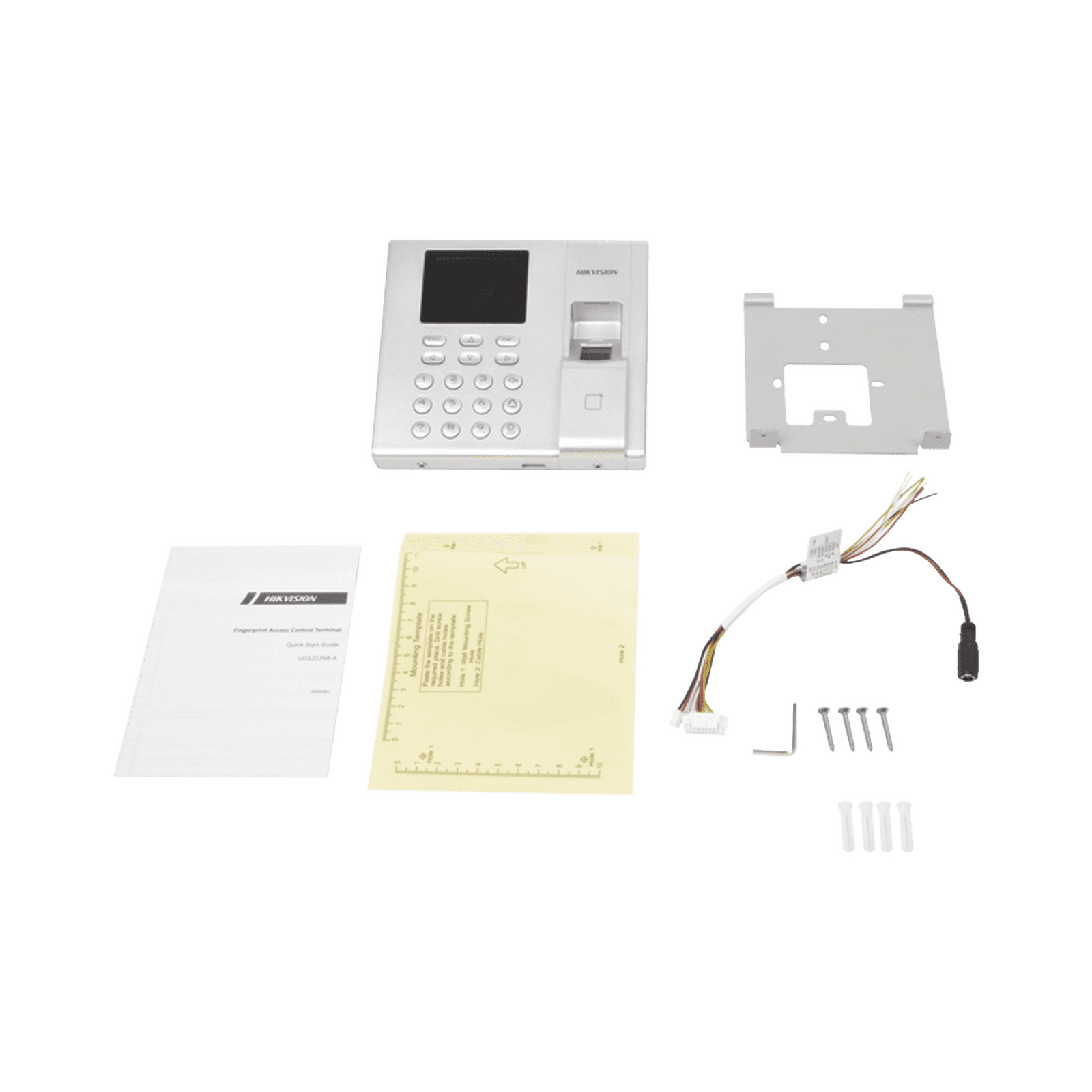 Terminal de Control de Acceso y Asistencia compatible con APP Hik-Connect (P2P) / Lectura de Huella y de Tarjetas EM / Soporta hasta 1000 Huellas / Relevador para Chapa / Software iVMS4200 DS-K1T8003EF - HIKVISION