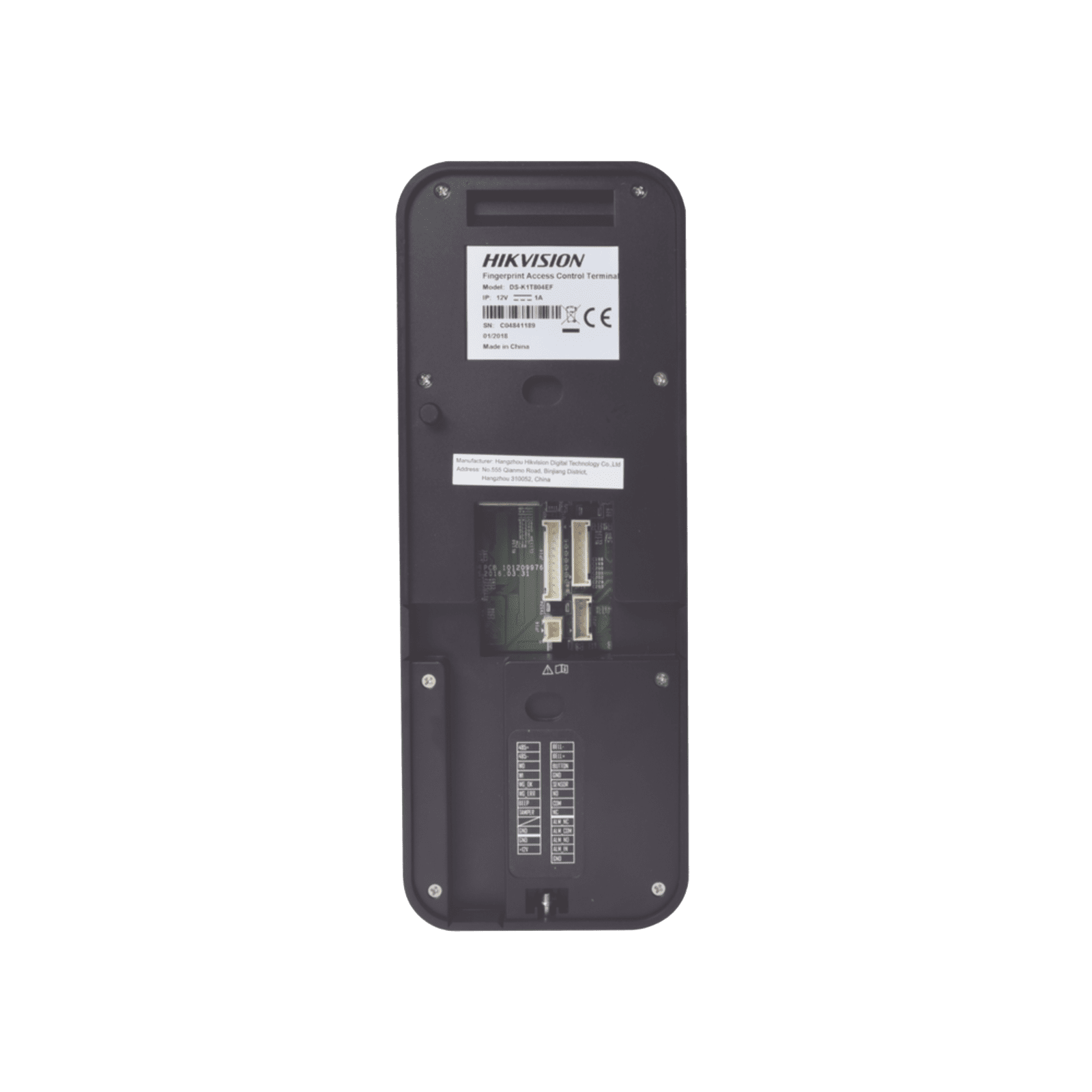 Biométrico WiFi de Acceso y Asistencia Compatible con APP Hik-Connect (P2P) / Soporta Biometrico Esclavo RS-485 / Lectura de Huella y Tarjetas EM / TCP/IP / 150,000 Eventos / Relevador para Chapa y Reportes de Asistencia DS-K1T804AEF - HIKVISION