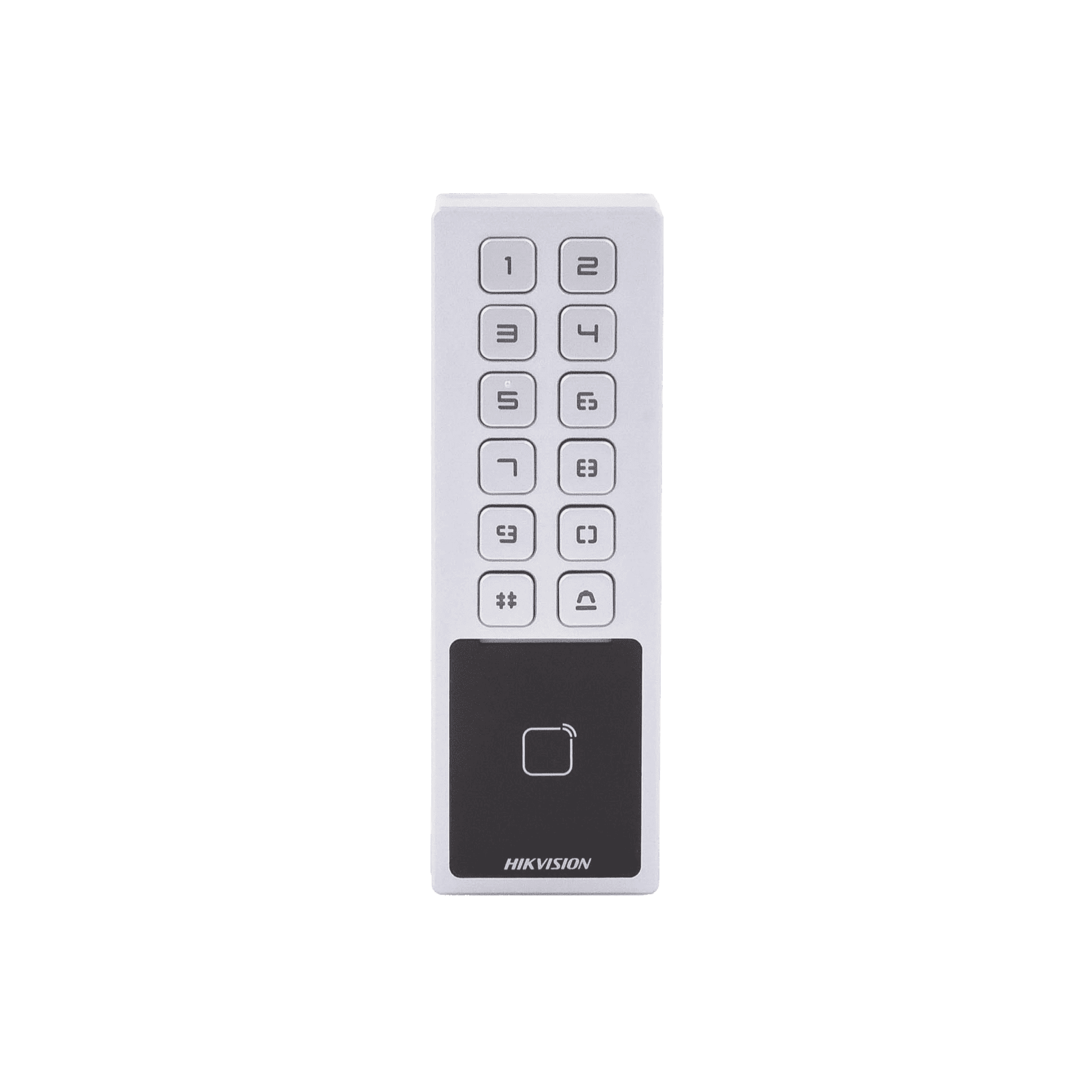 Teclado Exterior Antivandálico IP65 & IK08 / Administrable en la Nube / Alta y Baja de Passwords Remotamente con Horarios / Acceso por PIN o Tarjeta MIFARE DS-K1T805MX - HIKVISION