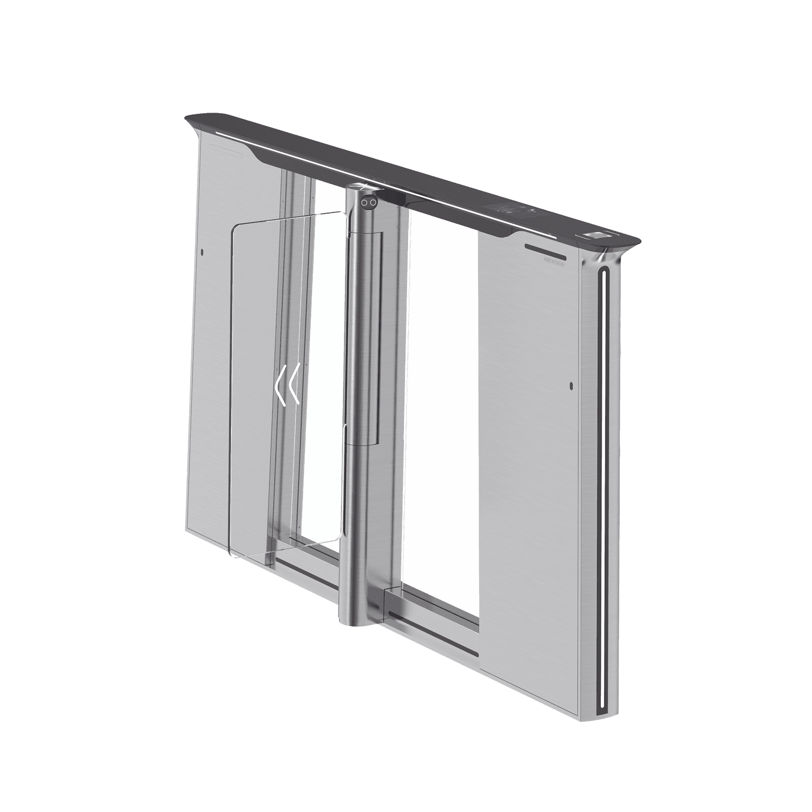 Torniquete con Reconocimiento Facial y Lector QR Embebidos / CENTRAL / 100 mil usuarios / Carril de 90 Cms / Requiere Torniquete Izquierdo y Derecho DS-K3B961TX-M/DPIQL-DP90 - HIKVISION